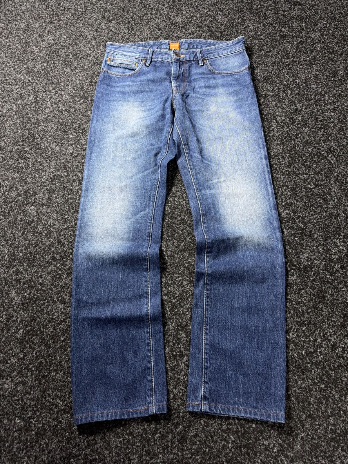 Hugo Boss Luxury Hugo Boss Orange Vintage Y2K Straight Fade Jeans W30 Size US 30 / EU 46 - 1 Thumbnail