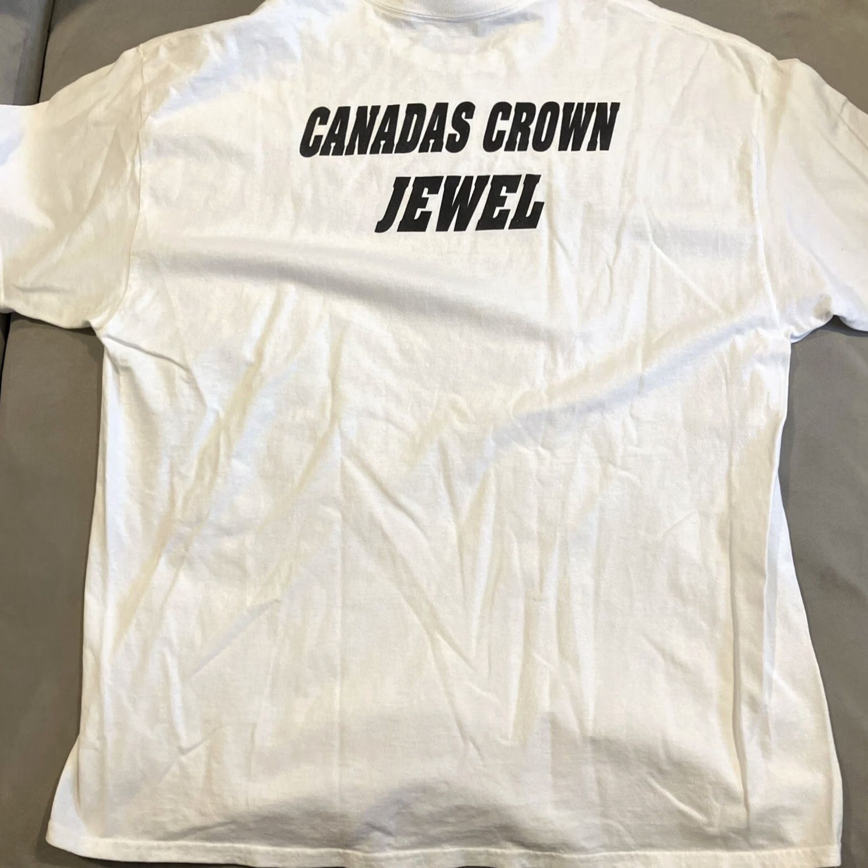 Gildan Jukasa Motor Speedway Crown Jewel T Shirt Mens XXL White Gildan Size US XXL / EU 58 / 5 - 4 Thumbnail