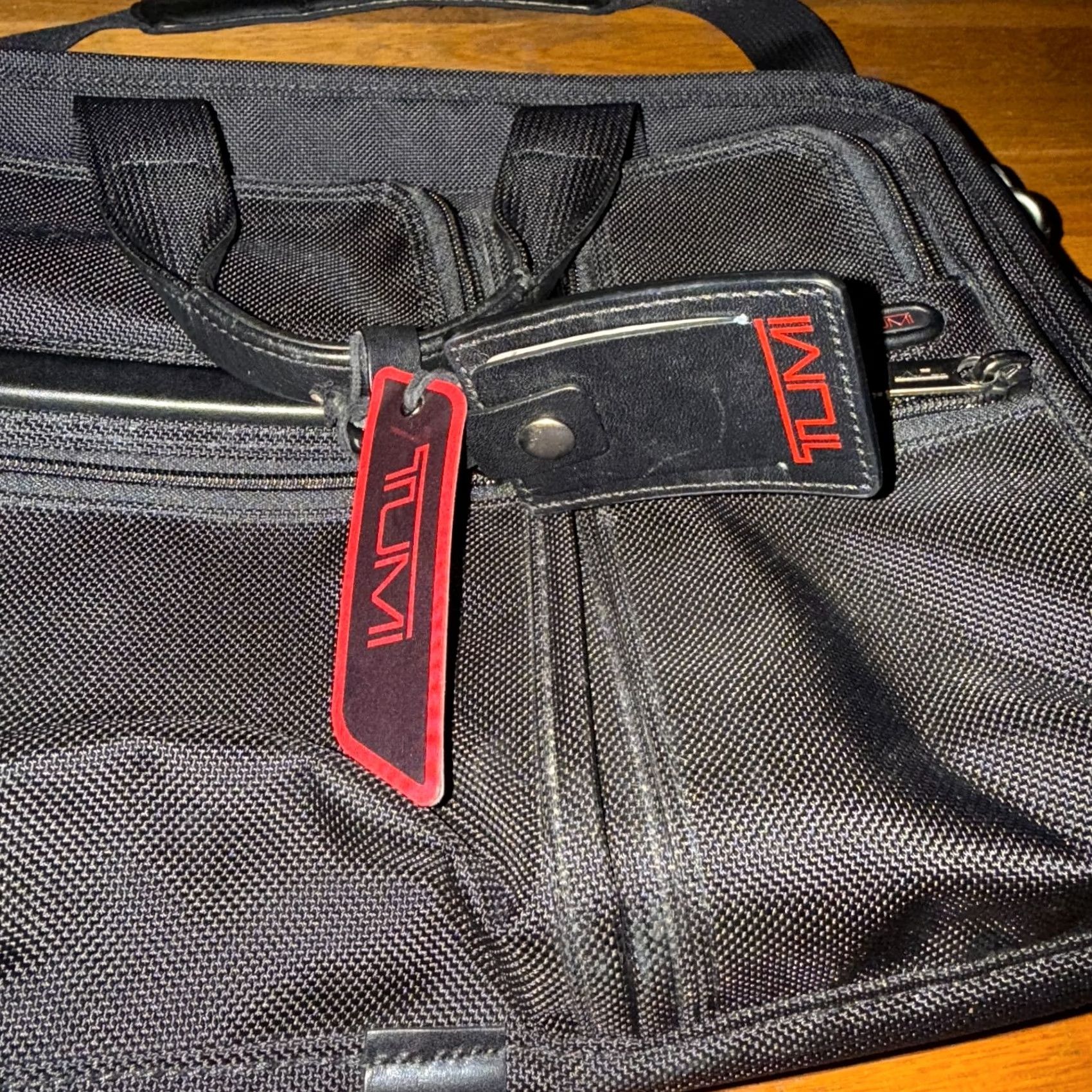 Tumi Tumi Briefcase Nylon Laptop Organizer Expandable Black Travel 16x12x7 Men Large Size ONE SIZE - 4 Thumbnail