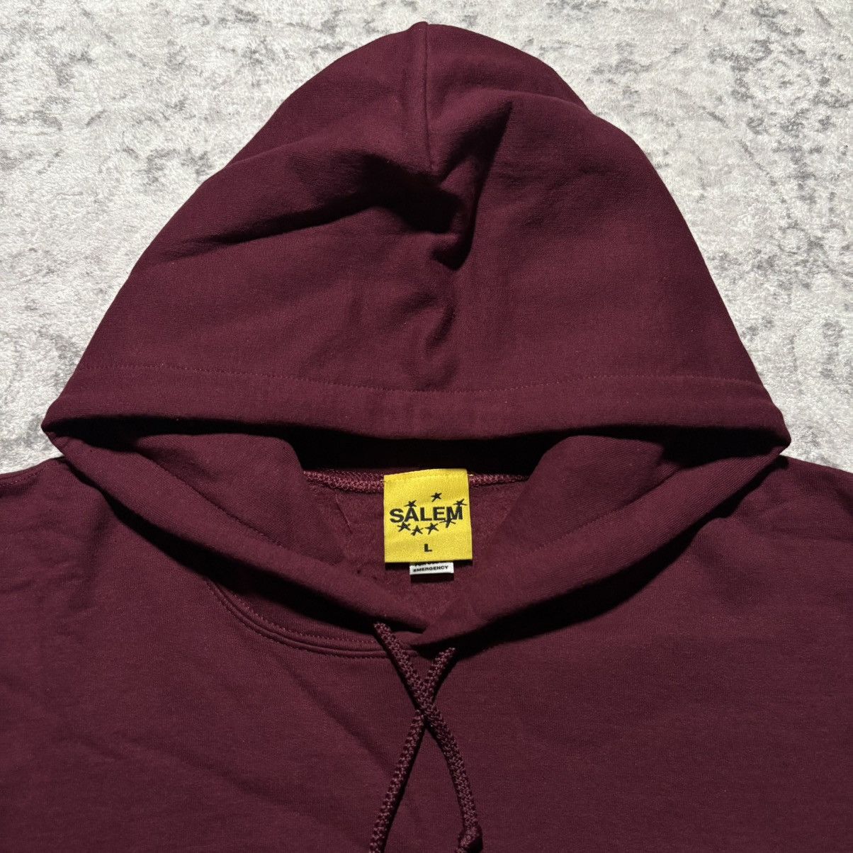 S4LEM Salem Midwest Embroidered Logo Hoodie Maroon | Size L Size US L / EU 52-54 / 3 - 3 Thumbnail