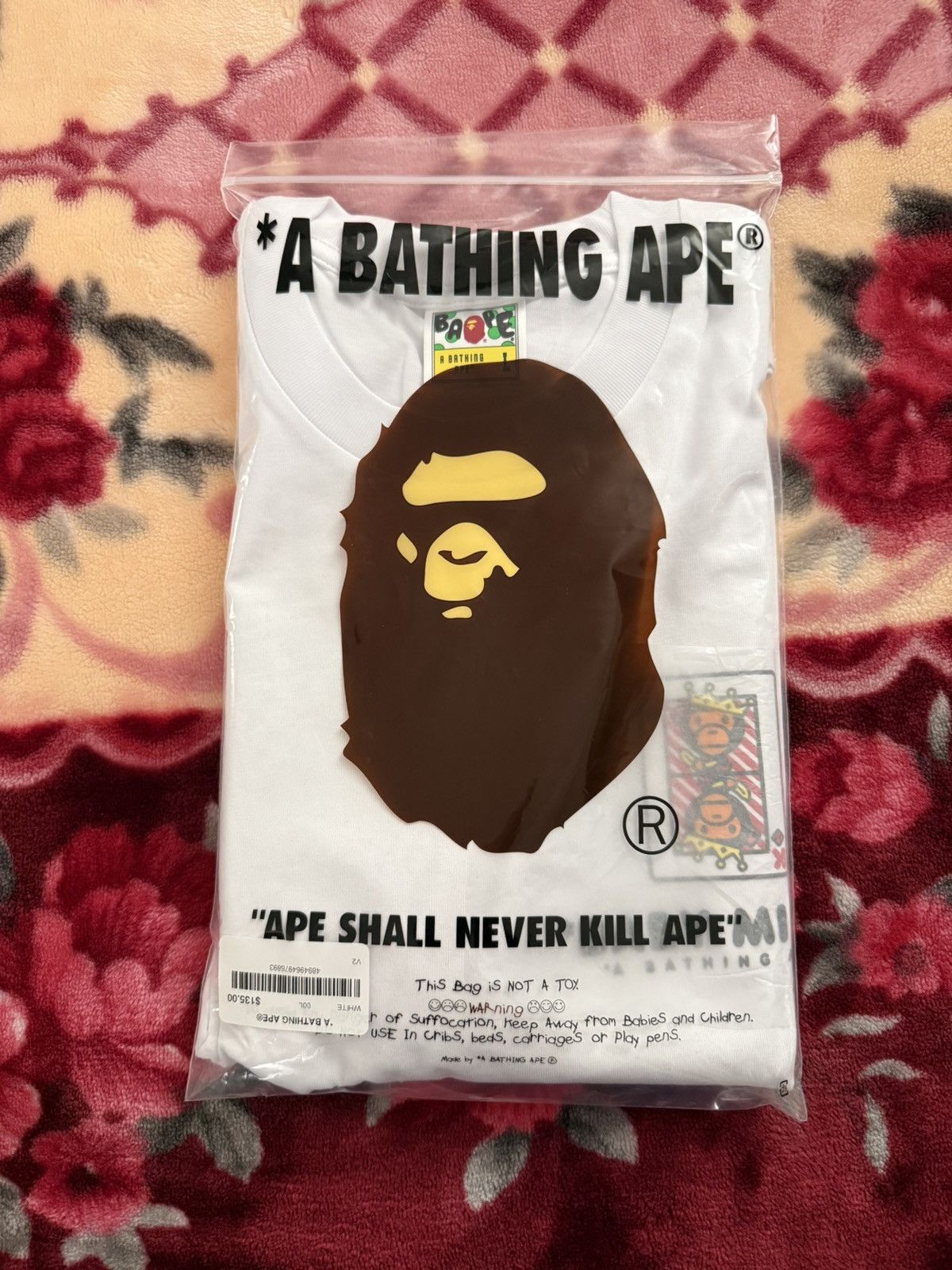 Bape Bape “Baby Milo” King Card Tee “Complexcon Exclusive” White Size US XL / EU 56 / 4 - 10 Thumbnail