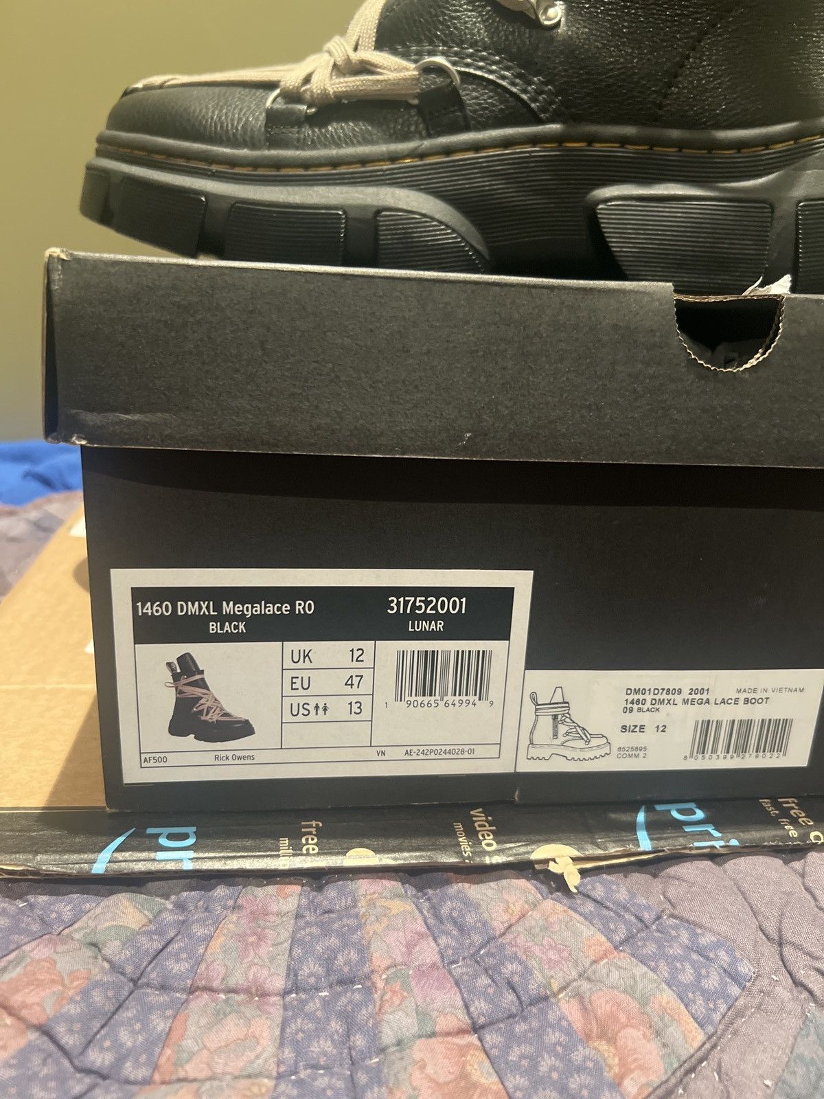 Dr. Martens × Rick Owens 1460 DMXL Megalace RO - Rick owens x Dr Martens - size 13 Size US 13 / EU 46 - 7 Thumbnail
