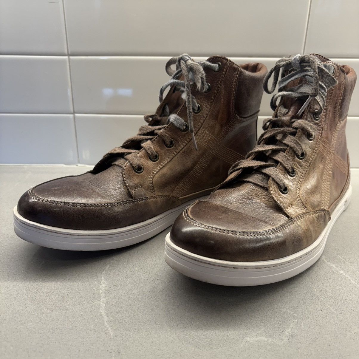 Bed Stu BED STU Tan Lordmind Hightop Leather Sneakers Size US 10.5 / EU 43-44 - 8 Thumbnail