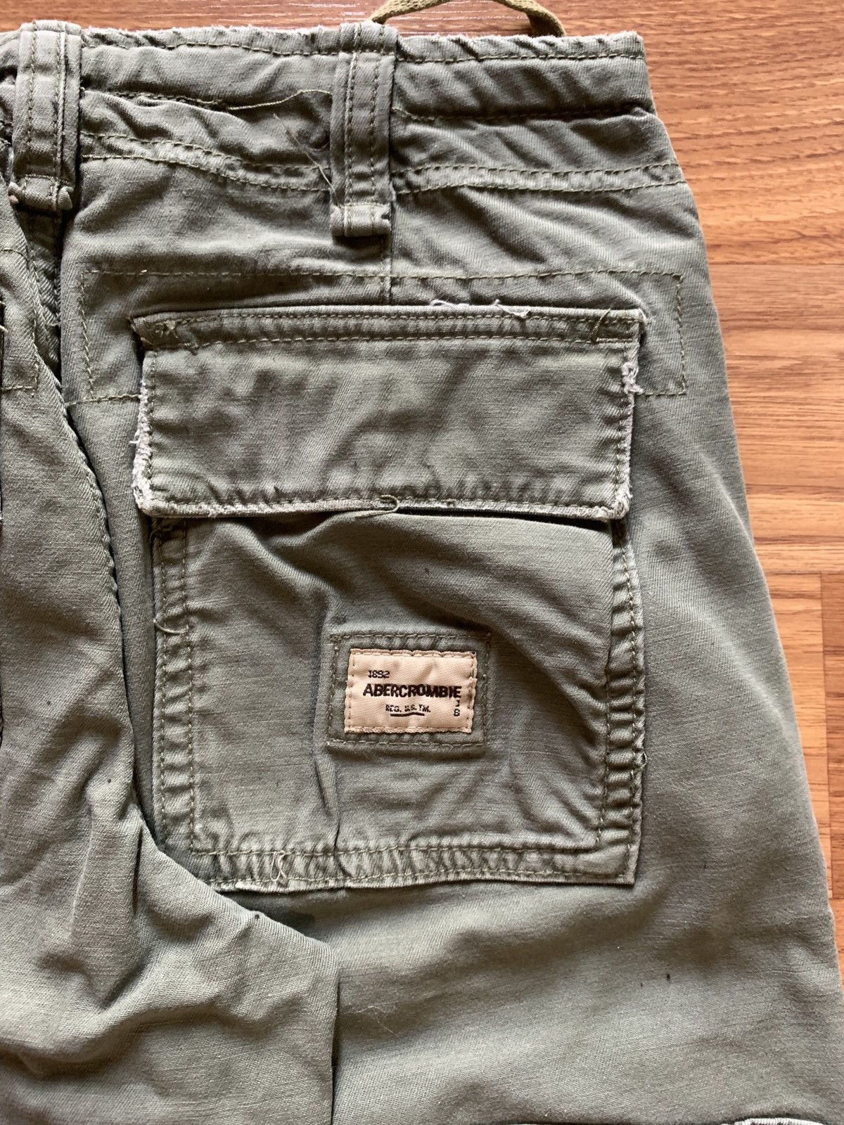 Abercrombie & Fitch × Vintage Vintage Abercrombie Military Cargo Pants Size US 28 / EU 44 - 7 Thumbnail