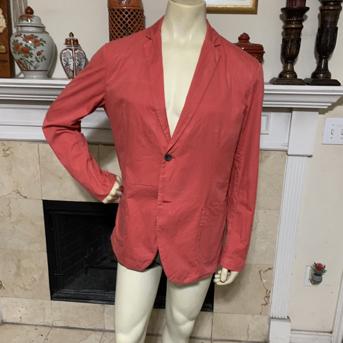 Theory Theory 2 Btn Single Vent Cotton Blazer Size 44R - 2 Thumbnail