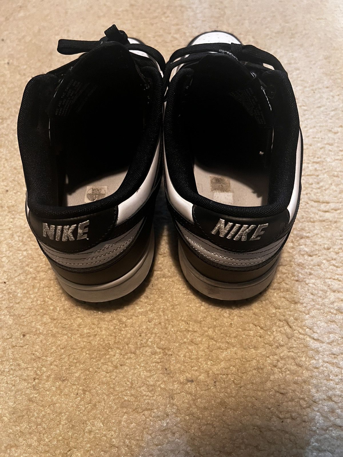 Nike Panda dunks size 12 barely used Size US 12 / EU 45 - 4 Thumbnail