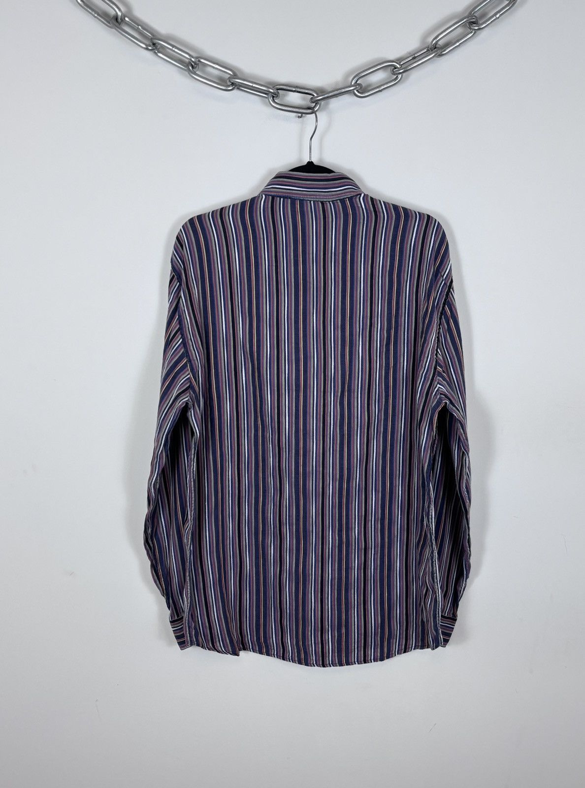 Missoni Vintage Missoni Sport Striped Linen Cotton Button Up Shirt Size US M / EU 48-50 / 2 - 17 Thumbnail
