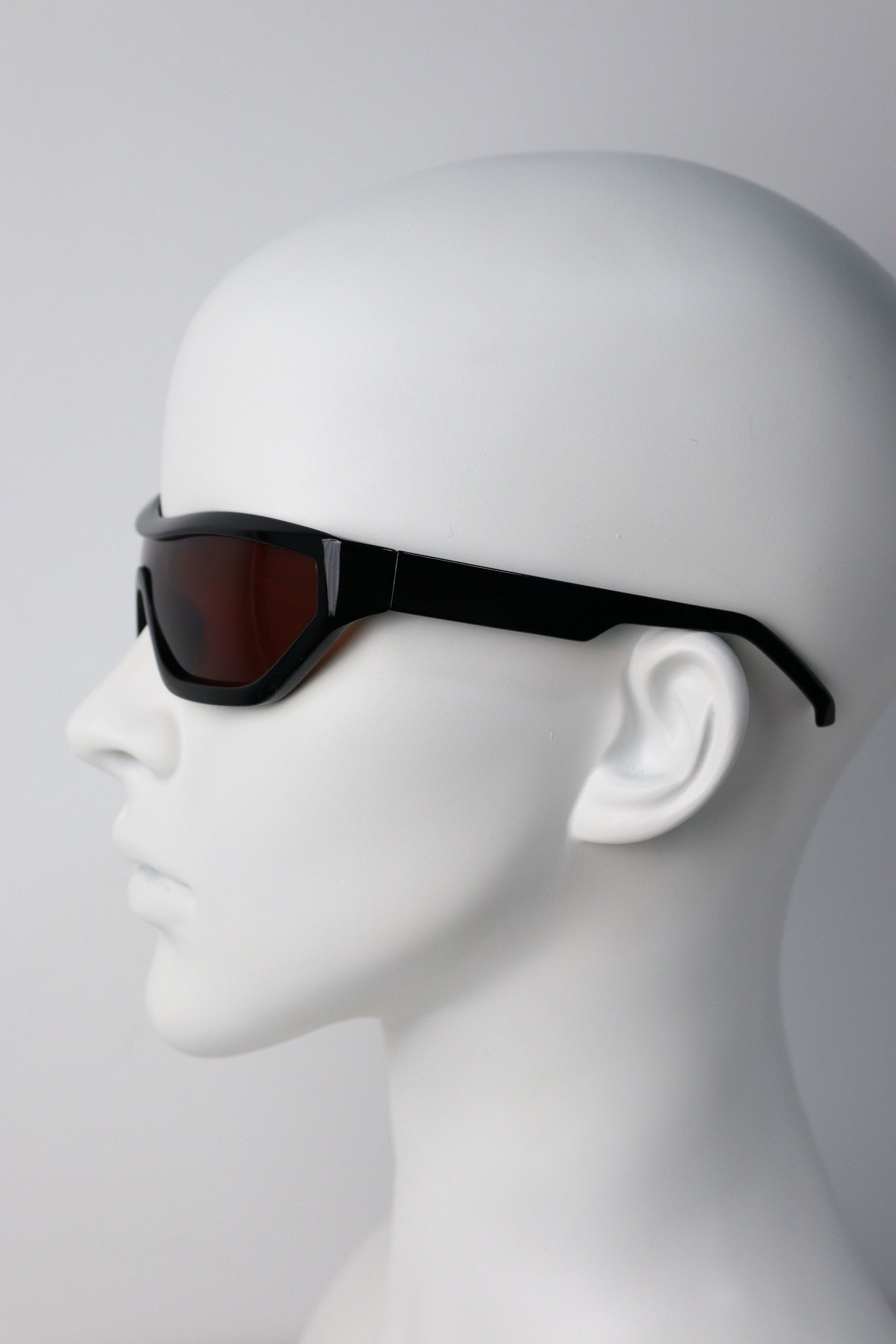 Japanese Brand Y2k Avant Garde Futuristic Rectangle Champagne Sunglasses OS Size ONE SIZE - 8 Thumbnail