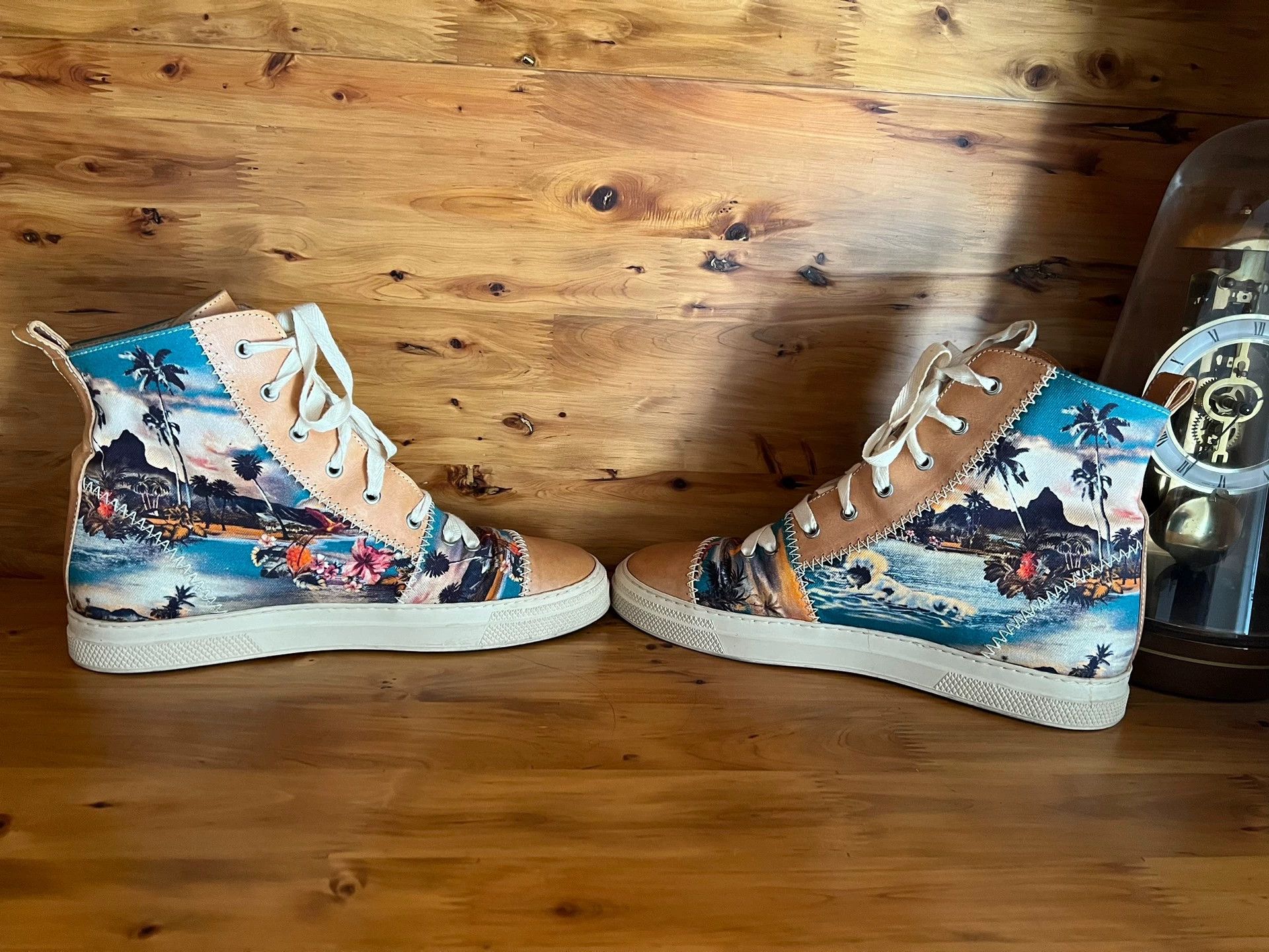 Jean Paul Gaultier JPG leather paneled high-top casual shoes 42 Portugal Size US 9 / EU 42 - 5 Thumbnail