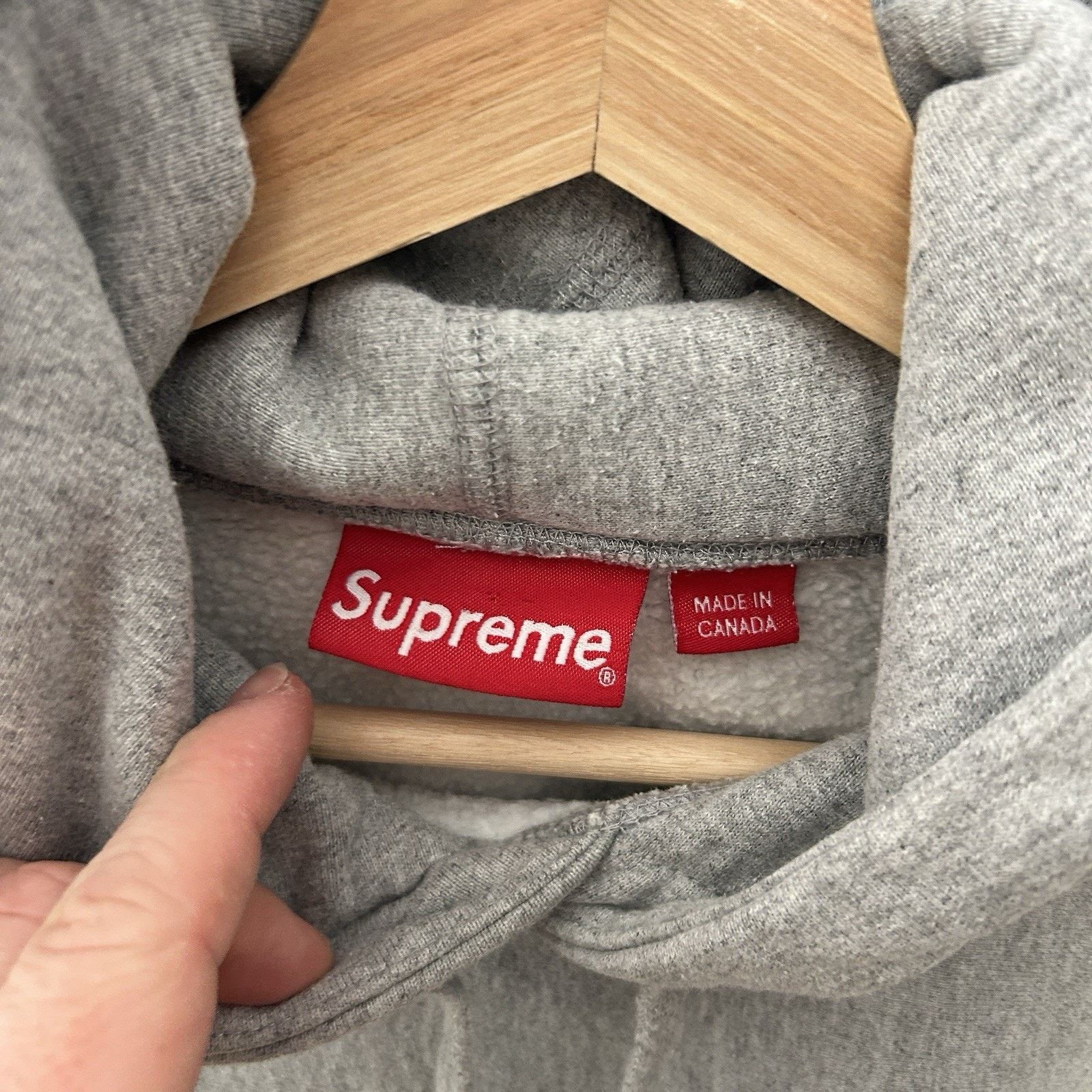 Supreme Supreme Fleece Pullover Blank Hoodie “Heather Grey” Size US M / EU 48-50 / 2 - 12 Thumbnail