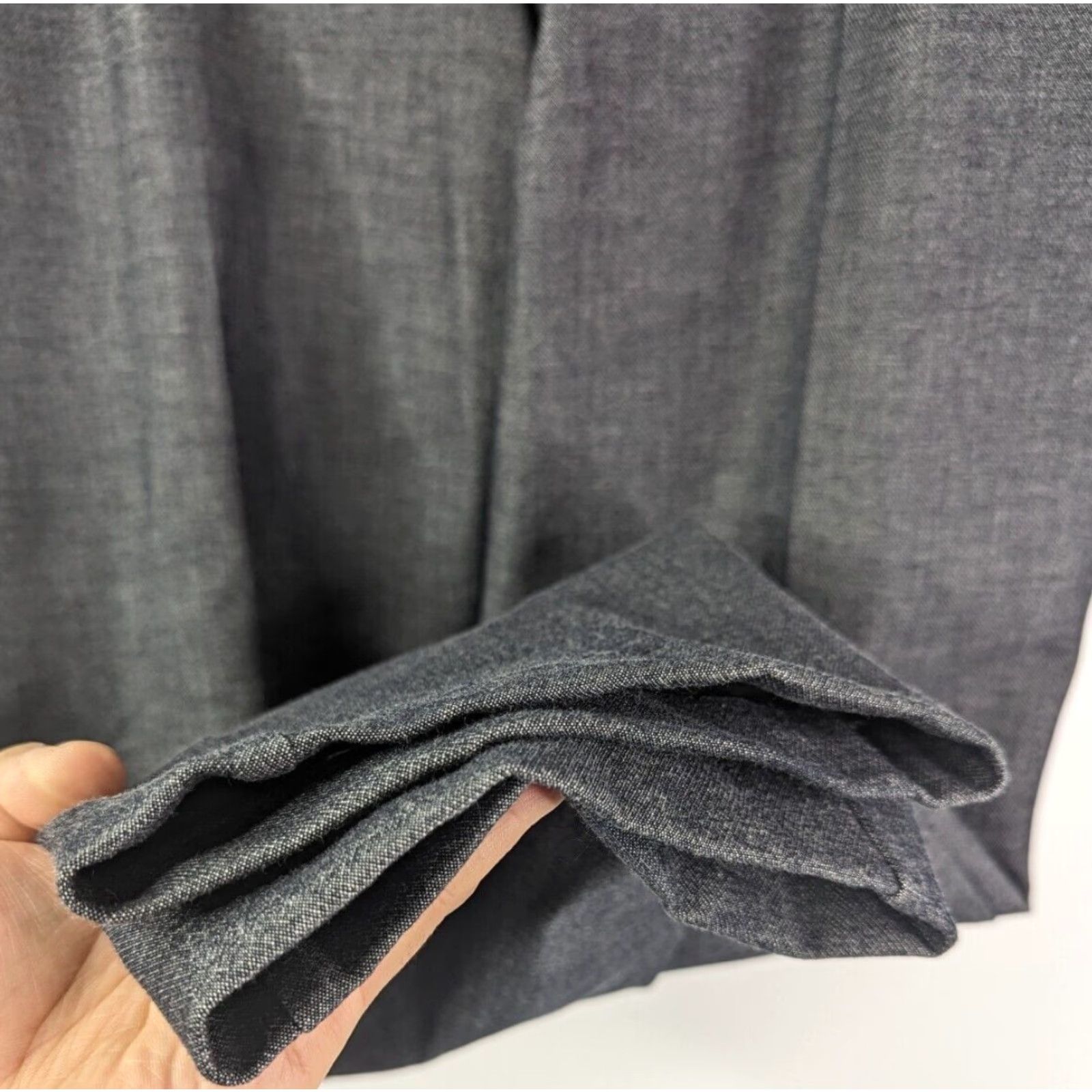 Ann Taylor NWT Ann Taylor Factory Straight Pants Trousers in Modern Size 16 Grey Size 38" / US 16 / IT 52 - 3 Thumbnail