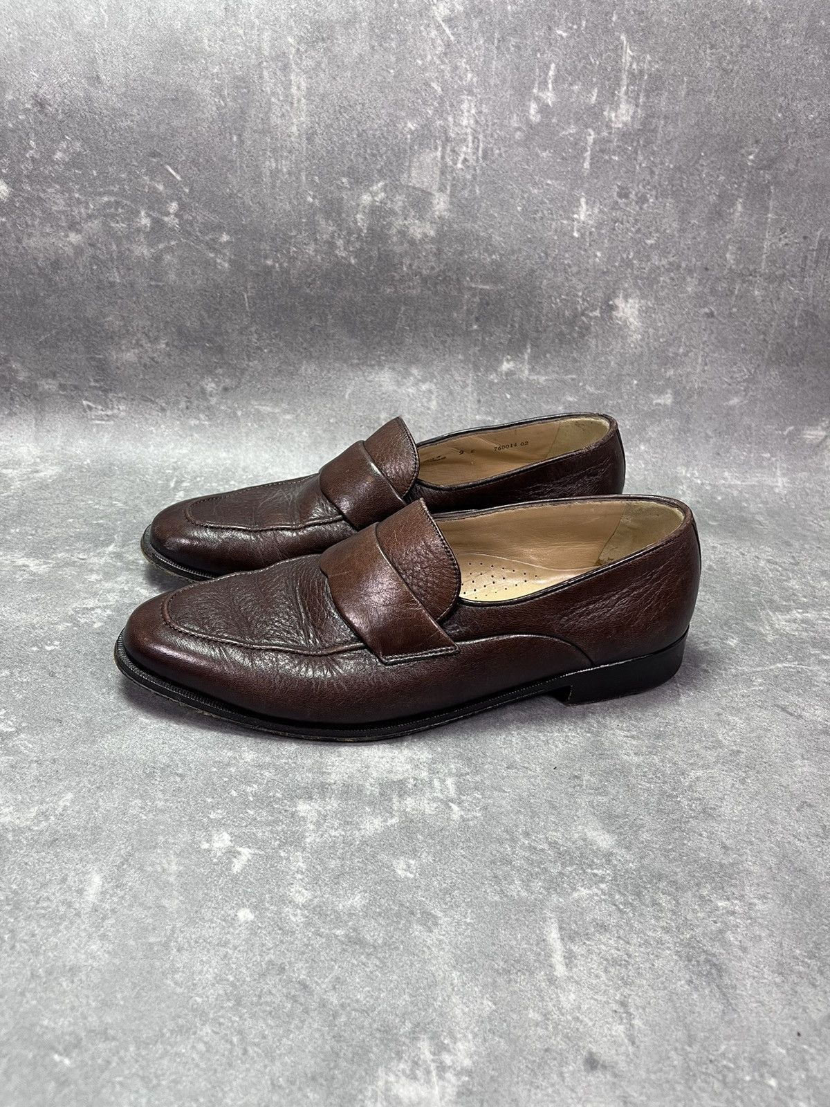 BALLY Brown Calf Leather Slip On Loafers Thor/131 BALLY Pathy leather boat shoes | NET-A-PORTER main image 4