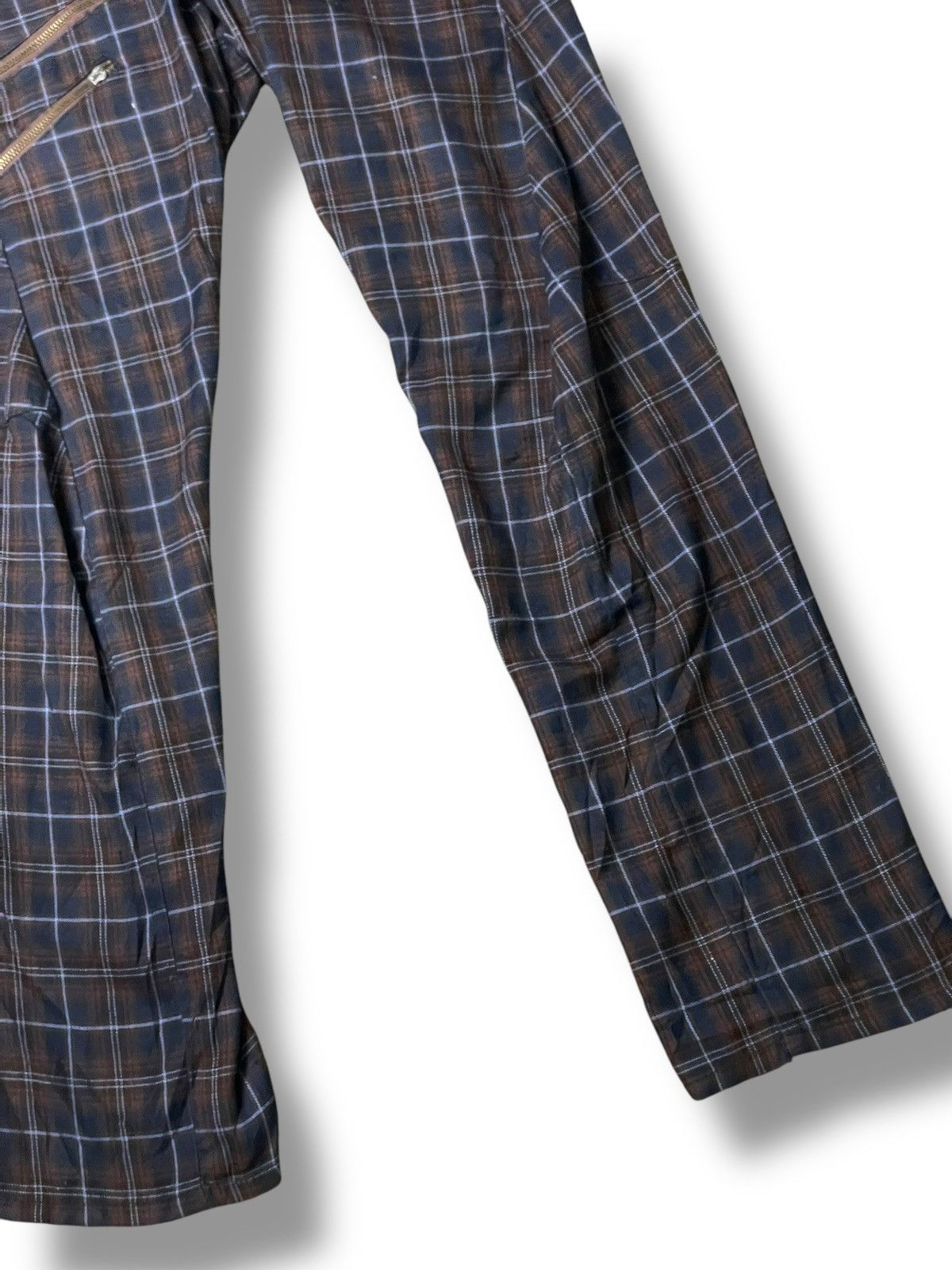 If Six Was Nine Breath Mint Double Waisted Tartan Pants (92) Size US 32 / EU 48 - 3 Thumbnail