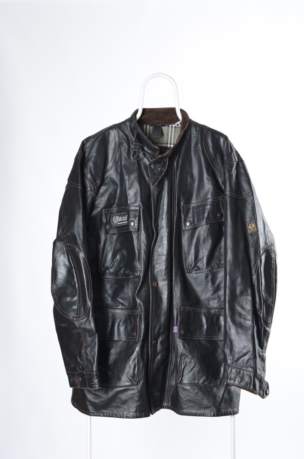 image of Belstaff Trialmaster Panther Leather Jacket Black Vintage 90, Men's (Size XL)