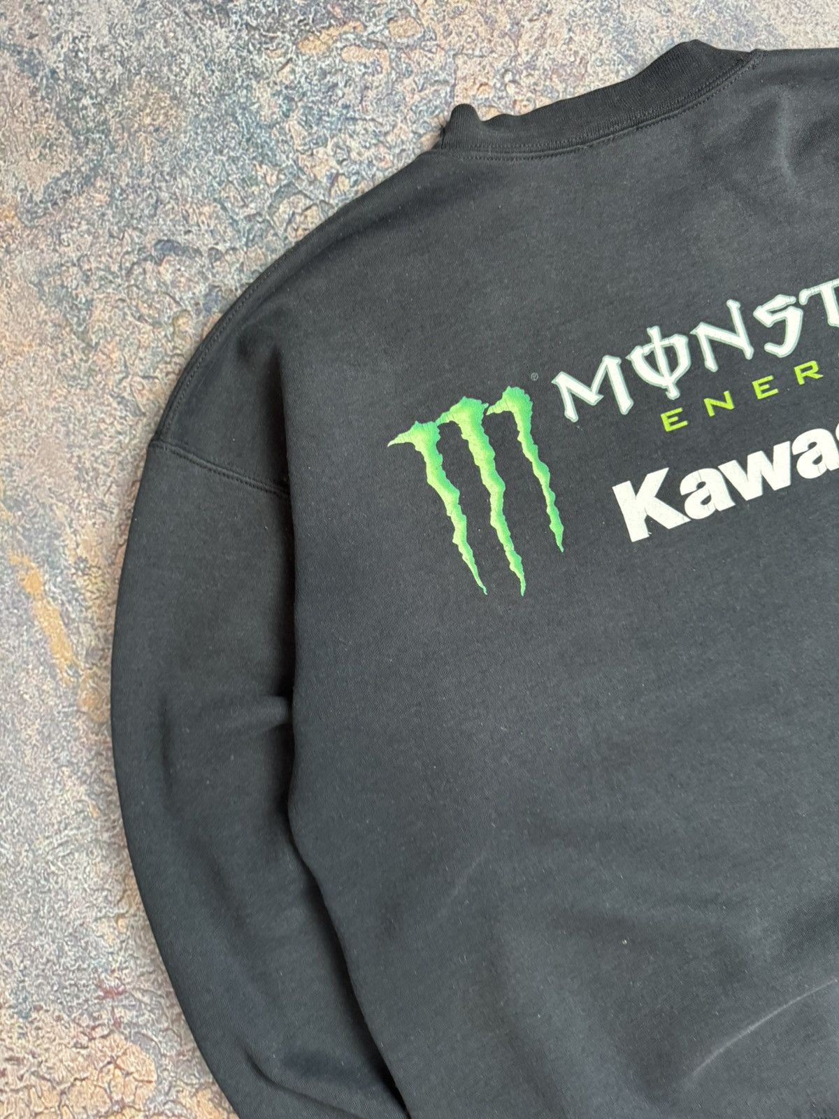 Japanese Brand Vintage⚡️ Monster Energy Kawasaki Racing Hoodie Size US L / EU 52-54 / 3 - 13 Thumbnail
