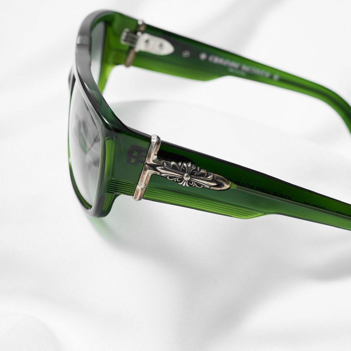 Chrome Hearts CHROME HEARTS YER BJORN AGAIN MOSS SUNGLASSES Size ONE SIZE - 3 Thumbnail
