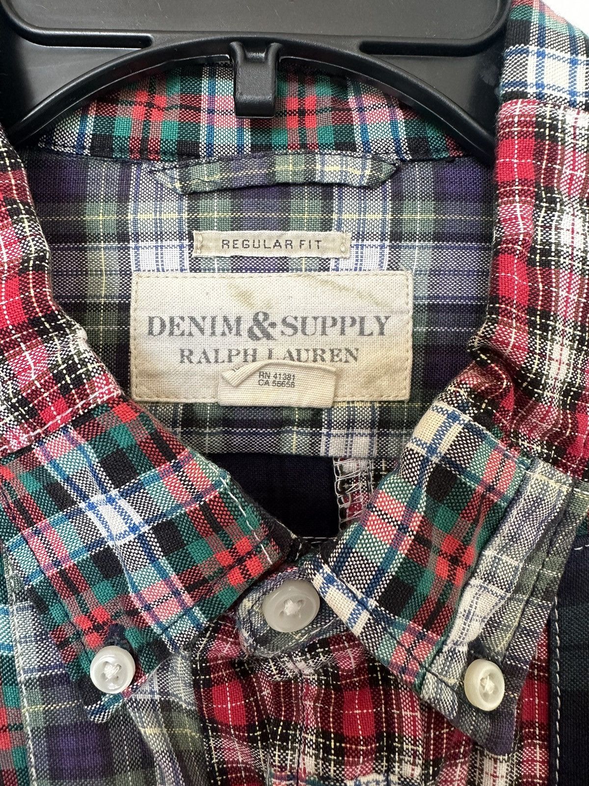 Denim & Supply Ralph Lauren × Polo Ralph Lauren Ralph Lauren Denim & Supply Patchwork Button Down Sz XL Size US XL / EU 56 / 4 - 2 Thumbnail
