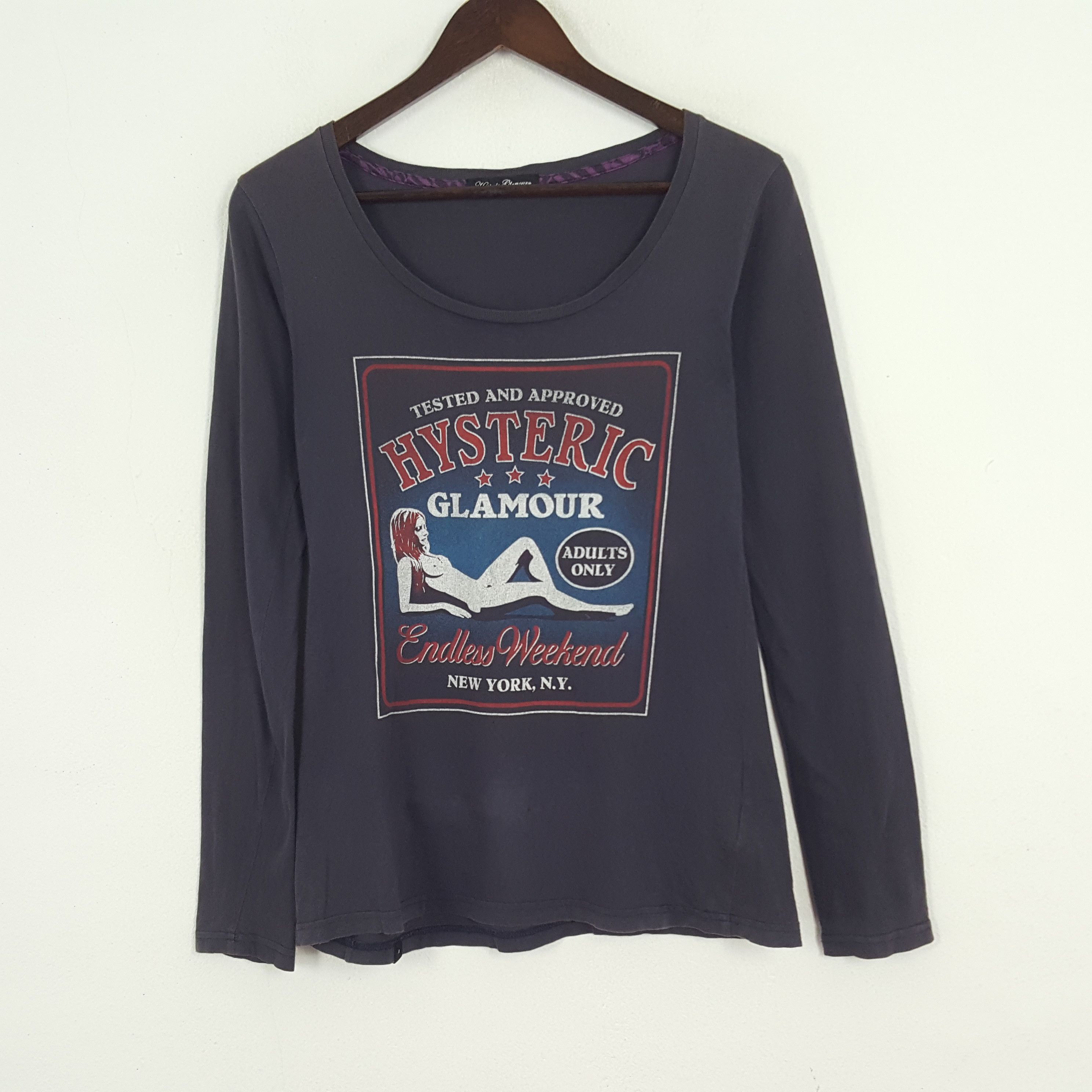Hysteric Glamour × Vintage Vintage Hysteric Glamour Endless Weekend Long Sleeve Tshirt Size S / US 4 / IT 40 - 1 Thumbnail