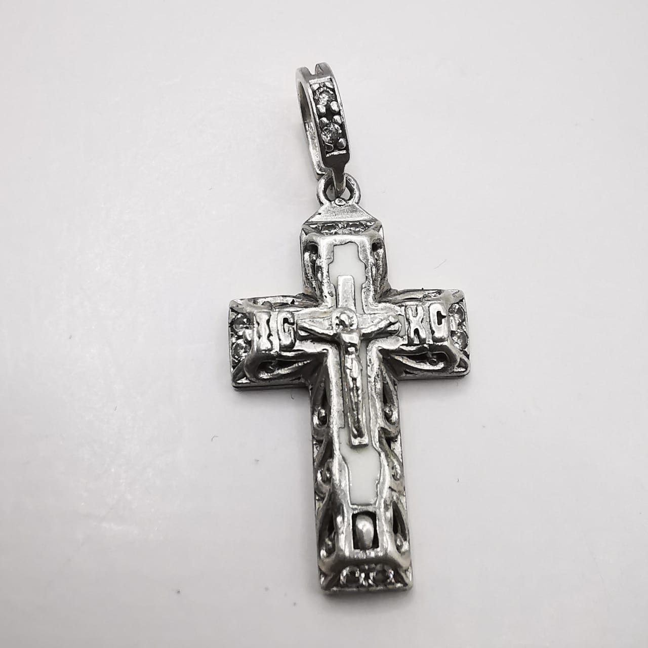 Sterling Silver Vintage Elegant Cross Pendant made of 925 Silver 4,41g Size ONE SIZE - 1 Thumbnail