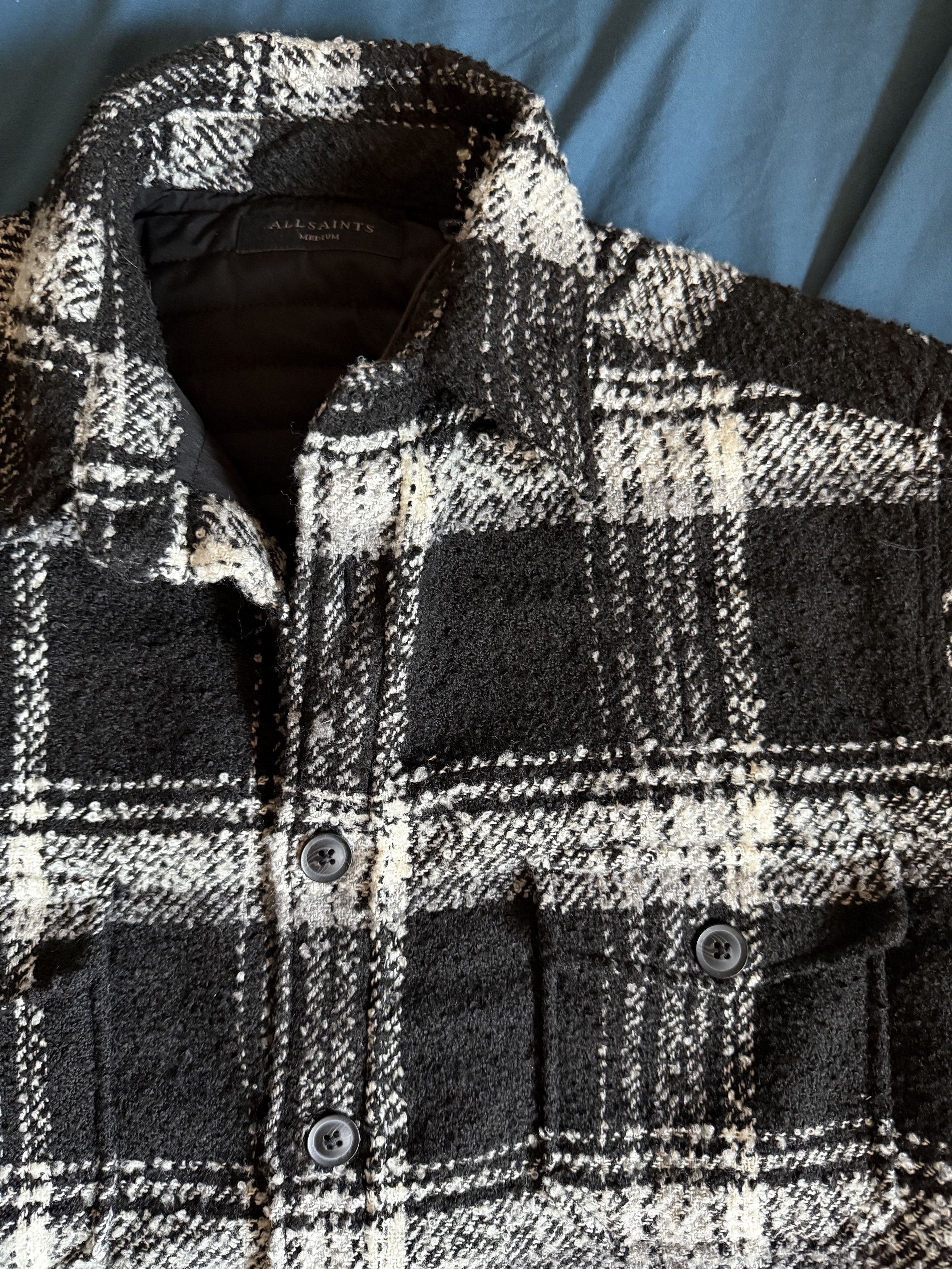 Allsaints ALLSAINTS Hibara Plaid Jacket Medium $319 Size US M / EU 48-50 / 2 - 1 Thumbnail