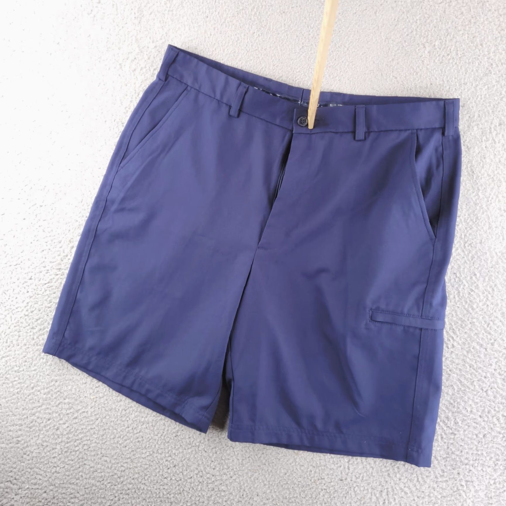 Vintage Pebble Beach Mens 36 Blue Golf Performance Cargo Polyester Shorts Size US 36 / EU 52 - 2 Thumbnail
