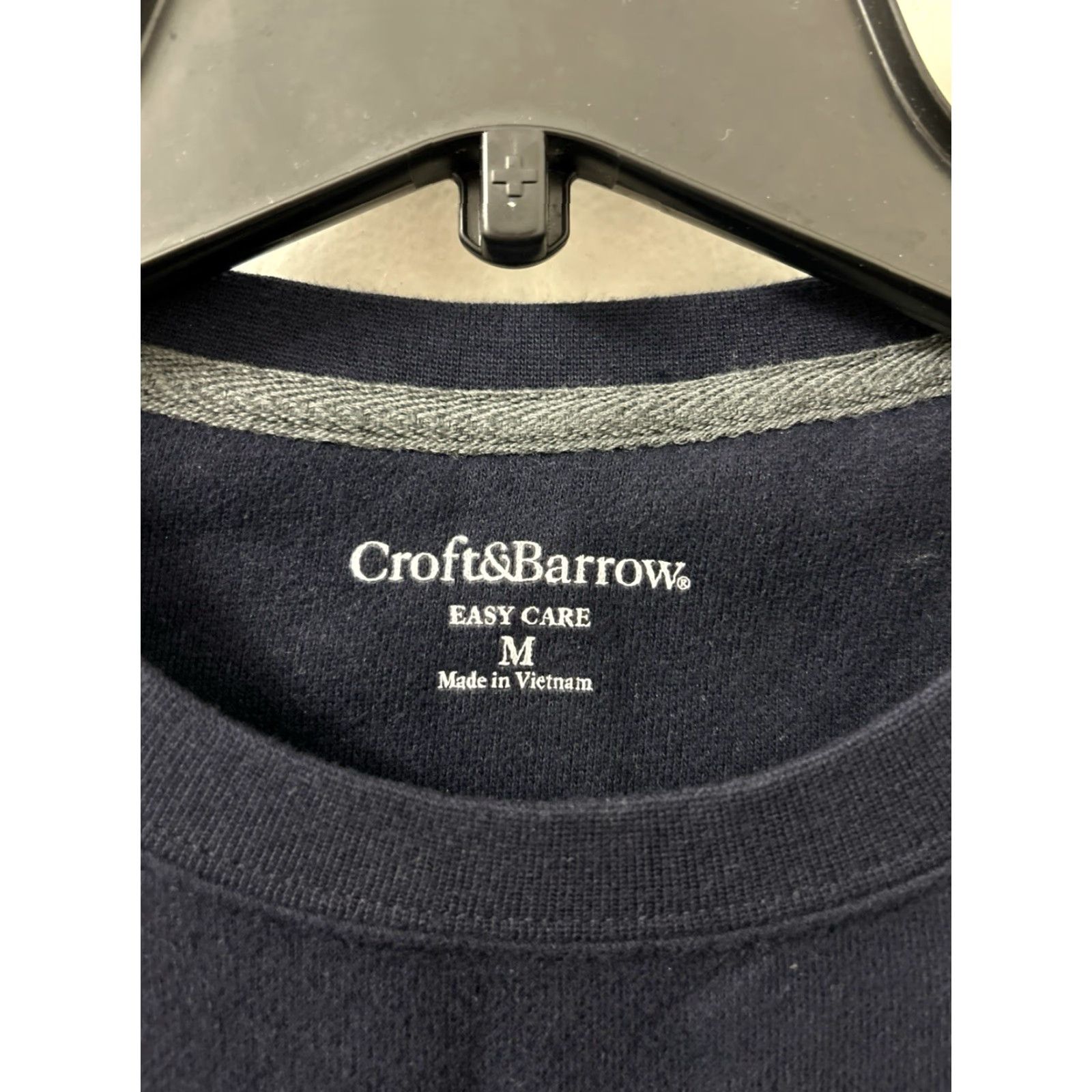 Croft & Barrow Croft & Barrow Crewneck Mens Medium Navy Blue Pullover Sweatshirt L/S NWT Size US M / EU 48-50 / 2 - 6 Thumbnail