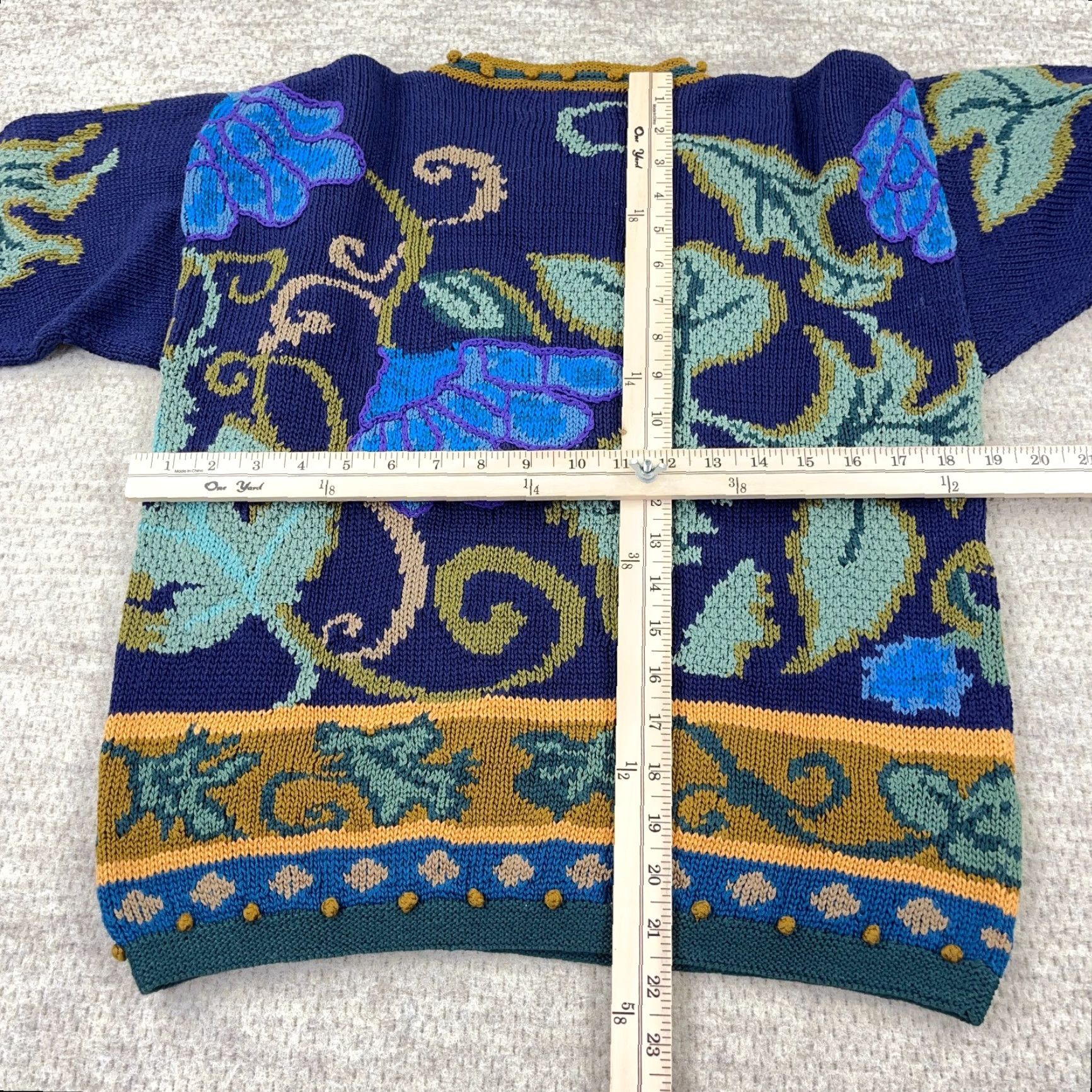 Vintage Vintage Peruvian Connection Women's Blue 90s Geometric Pullover Sweater User: Vintage Peruvian Connection Women's Blue 90s Geometric Pullover Sweater Size L / US 10 / IT 46 - 6 Thumbnail