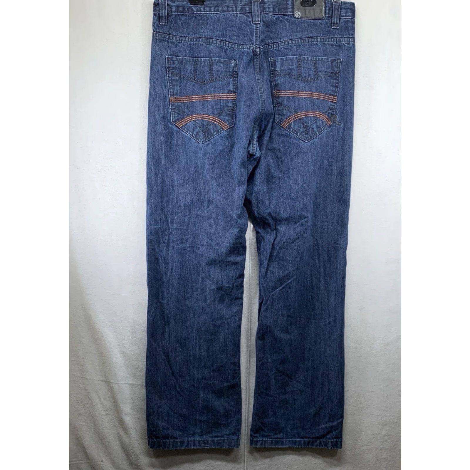 Rocawear VINTAGE Rocawear Baggy Jeans 38x33 Dark Blue Wide-Leg Hip-Hop 90s Mens Size US 38 / EU 54 - 2 Thumbnail