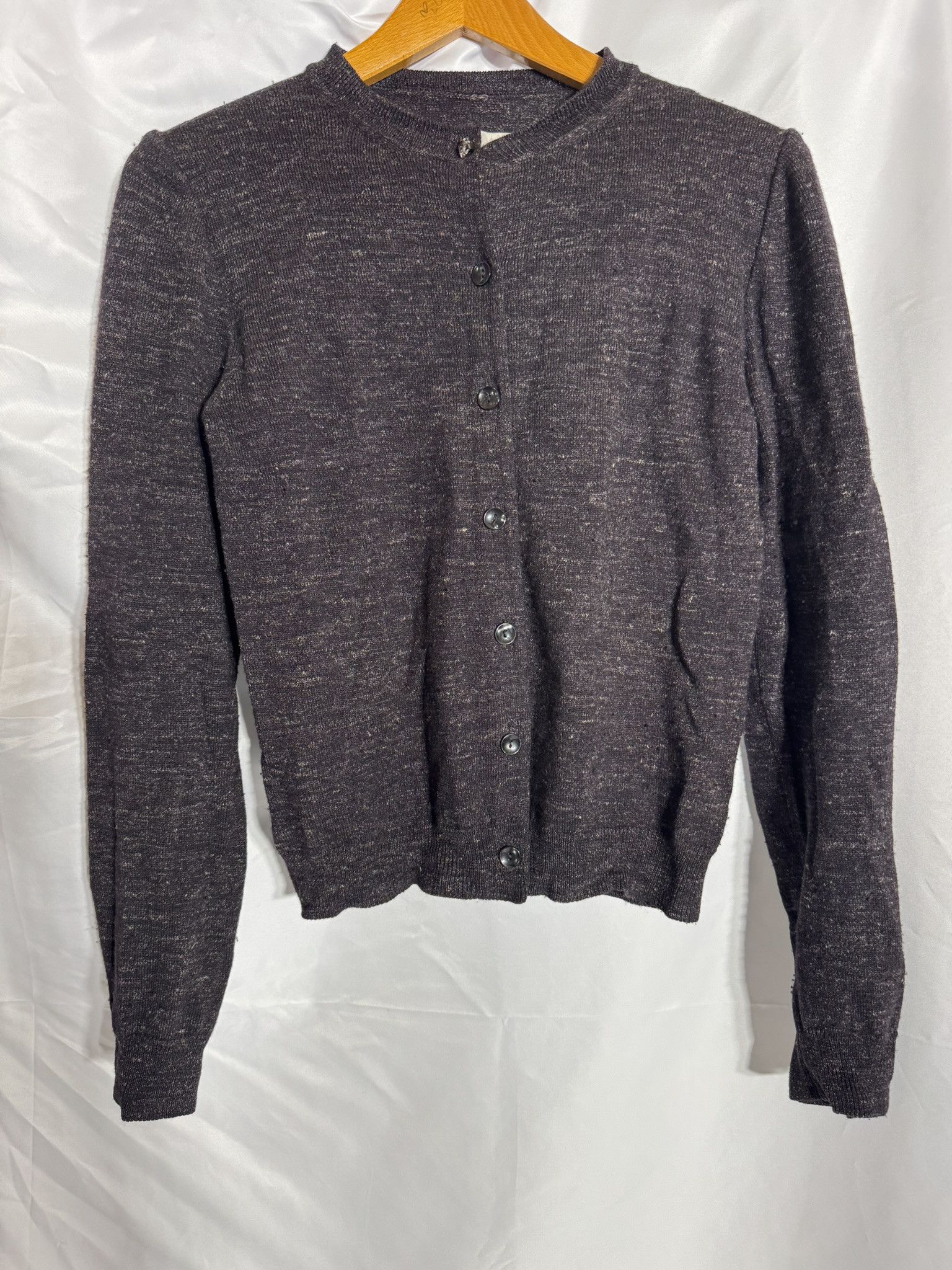 Maison Margiela 1990s Martin Margiela White Label Miss Deanna” Wool Cardigan Size L / US 10 / IT 46 - 1 Thumbnail