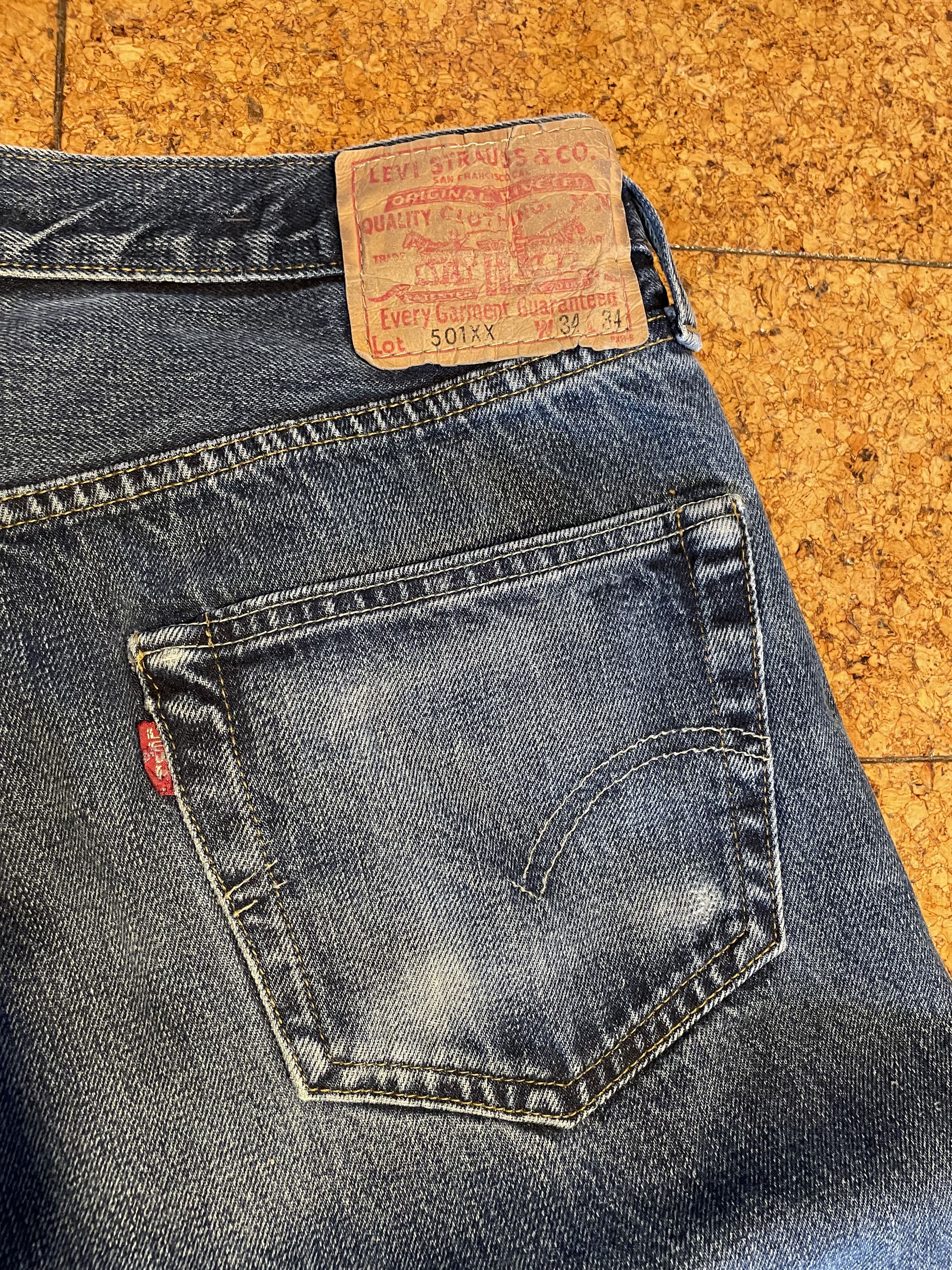 Levi's Vintage Levi’s 501 Big E Selvedge Jeans – Late 1960s – 34×32 Size US 34 / EU 50 - 4 Thumbnail