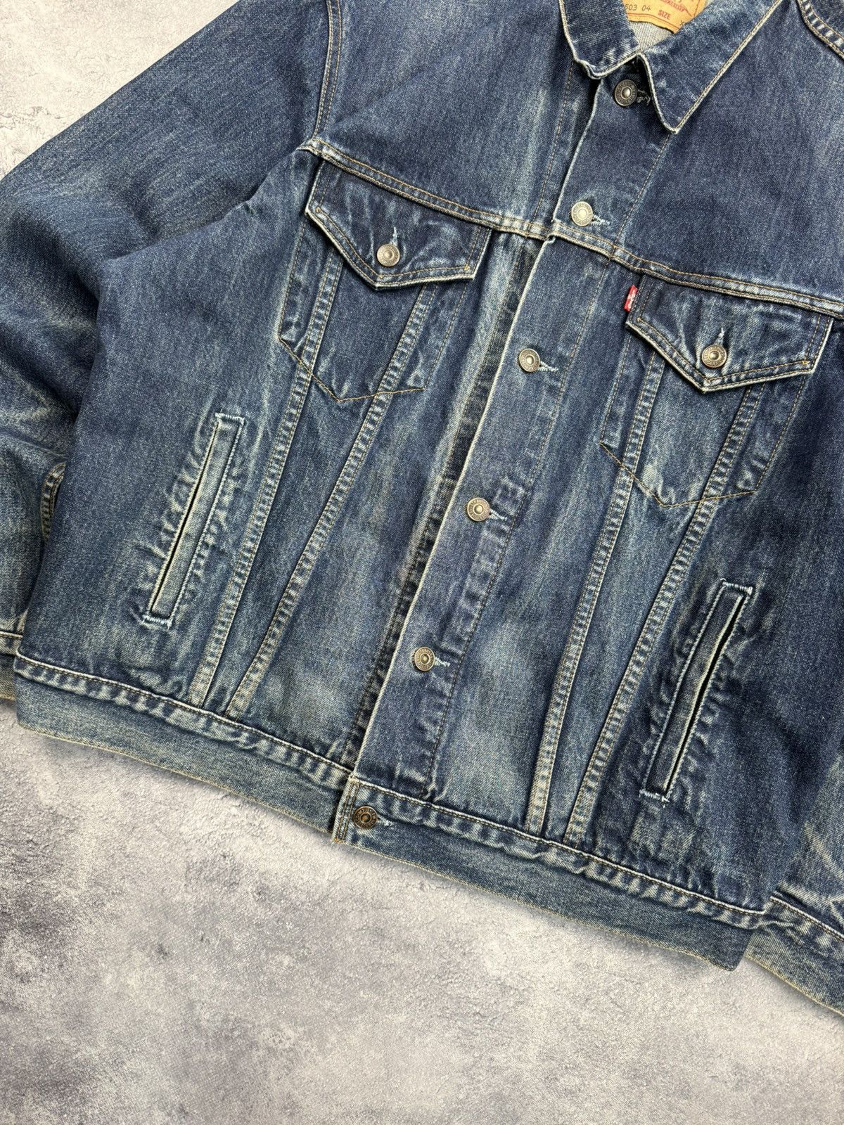 Levi's Vintage 90’s Levi’s Denim Trucker Jacket 70503 04 Size US XL / EU 56 / 4 - 9 Thumbnail