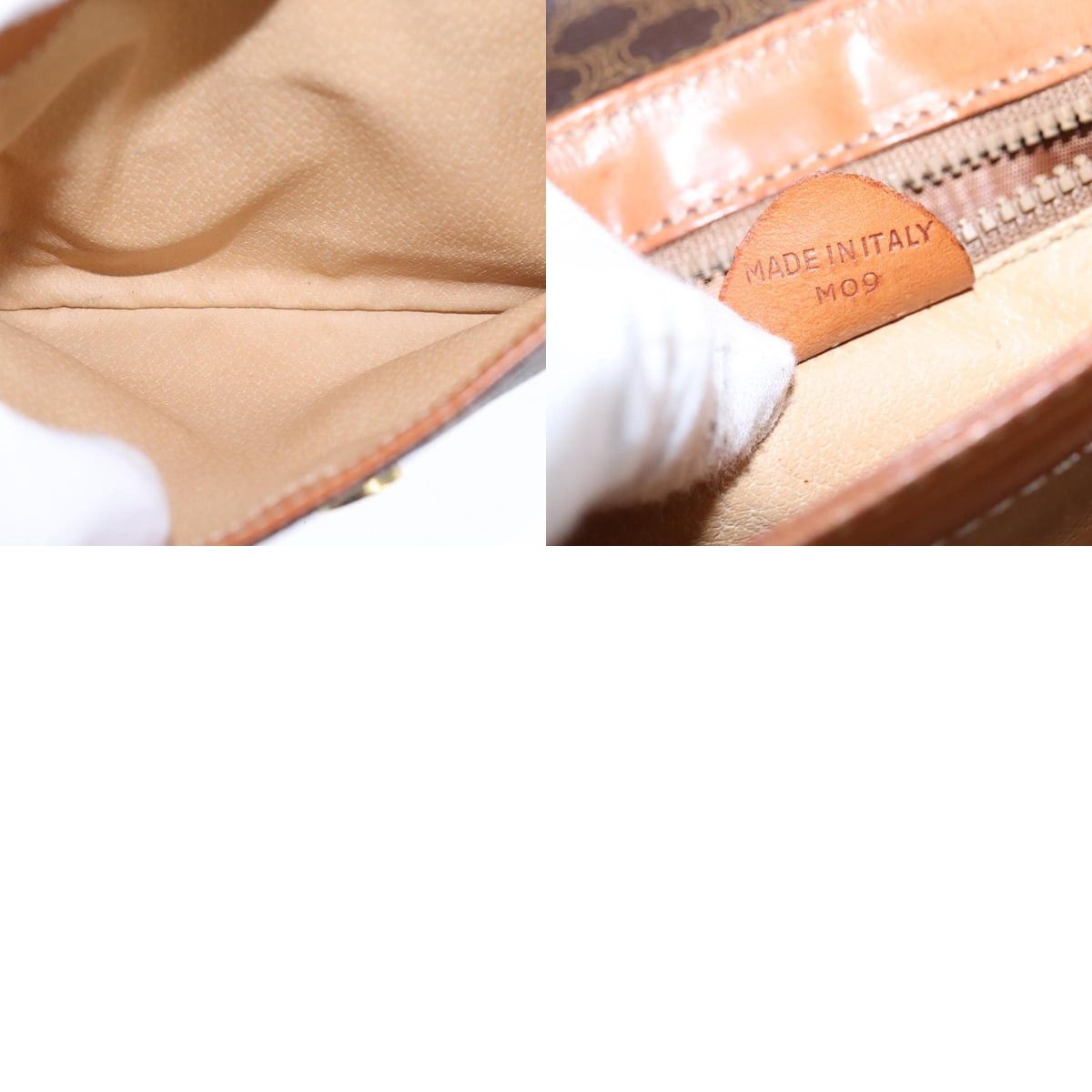 Celine CELINE Macadam Canvas Shoulder Bag Pvc Leather Brown Size ONE SIZE - 13 Thumbnail