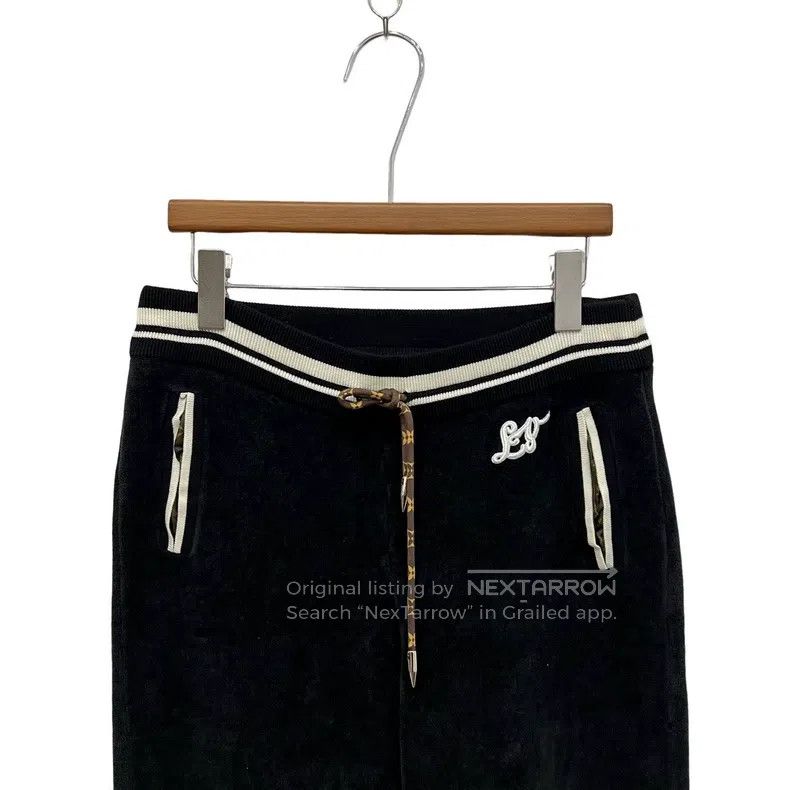 Louis Vuitton Louis Vuitton size s Velour embroidered monogram slacks pan Size US 28 / EU 44 - 3 Thumbnail