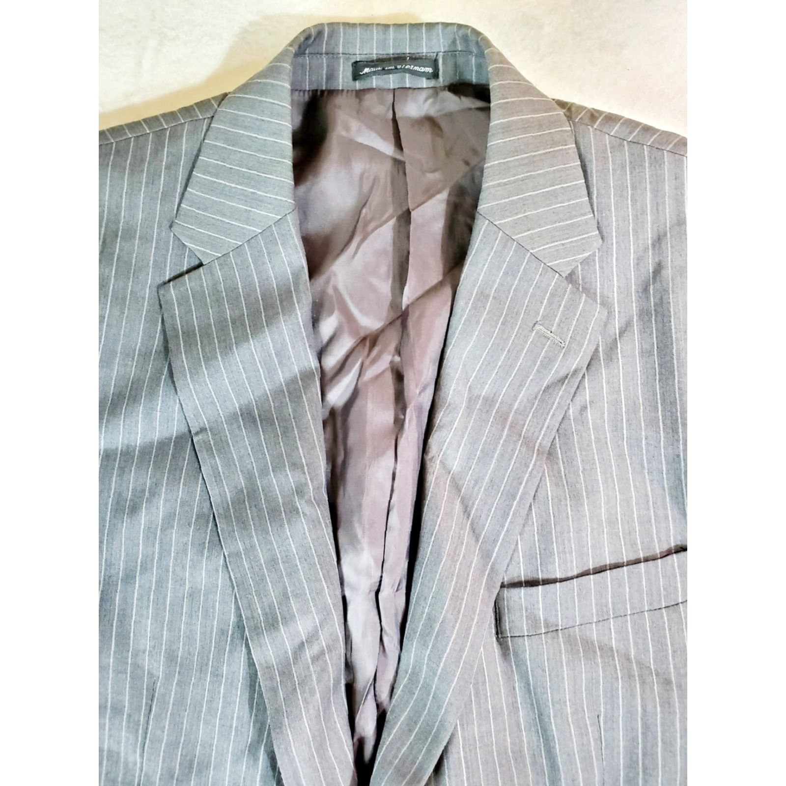 Ralph Lauren Ralph Lauren-Signature Gray Pinstripe 100% Wool Sport Coat Mens Size 44L Size US S / EU 44-46 / 1 - 3 Thumbnail