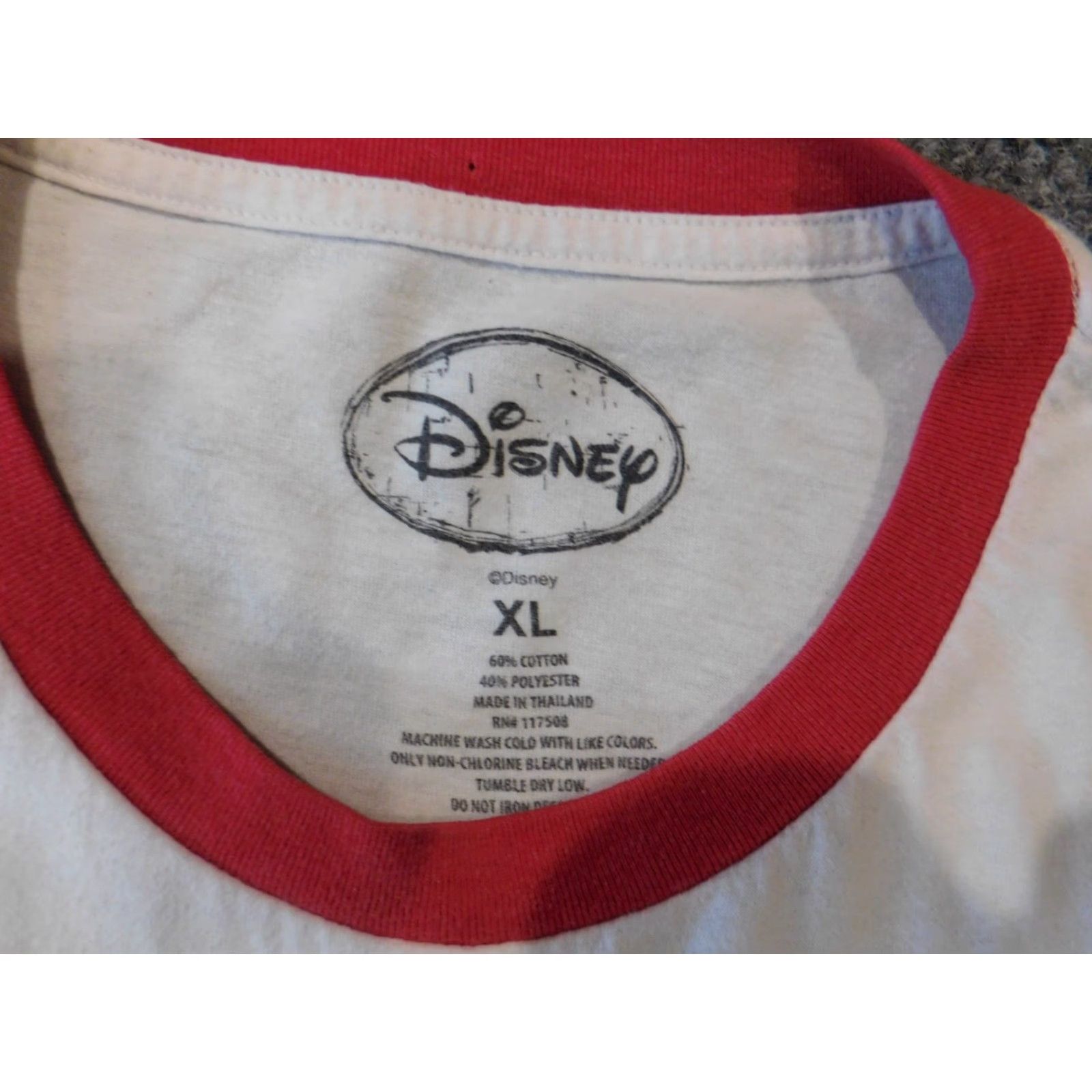 Disney Disney Mickie Mouse Mens Shirt XL White Short Sleeve Crew Neck T-Shirt Casual Size XL / US 12-14 / IT 48-50 - 6 Thumbnail