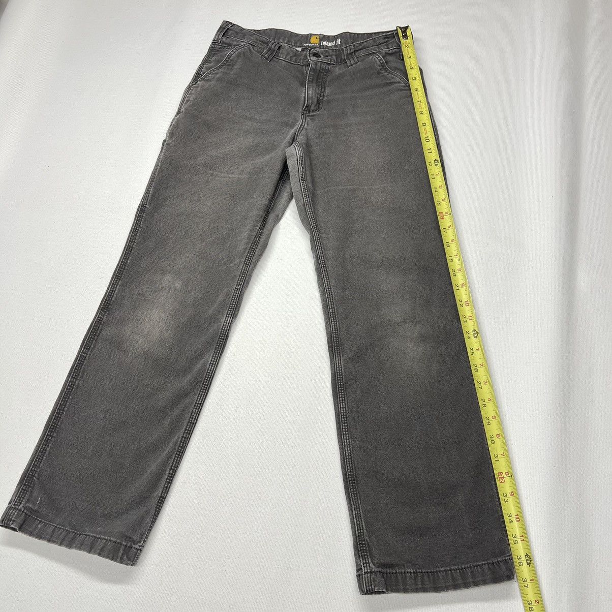 Carhartt Carhartt Pants Grey Relaxed Fit Carpenter Workwear Baggy Size US 30 / EU 46 - 15 Thumbnail