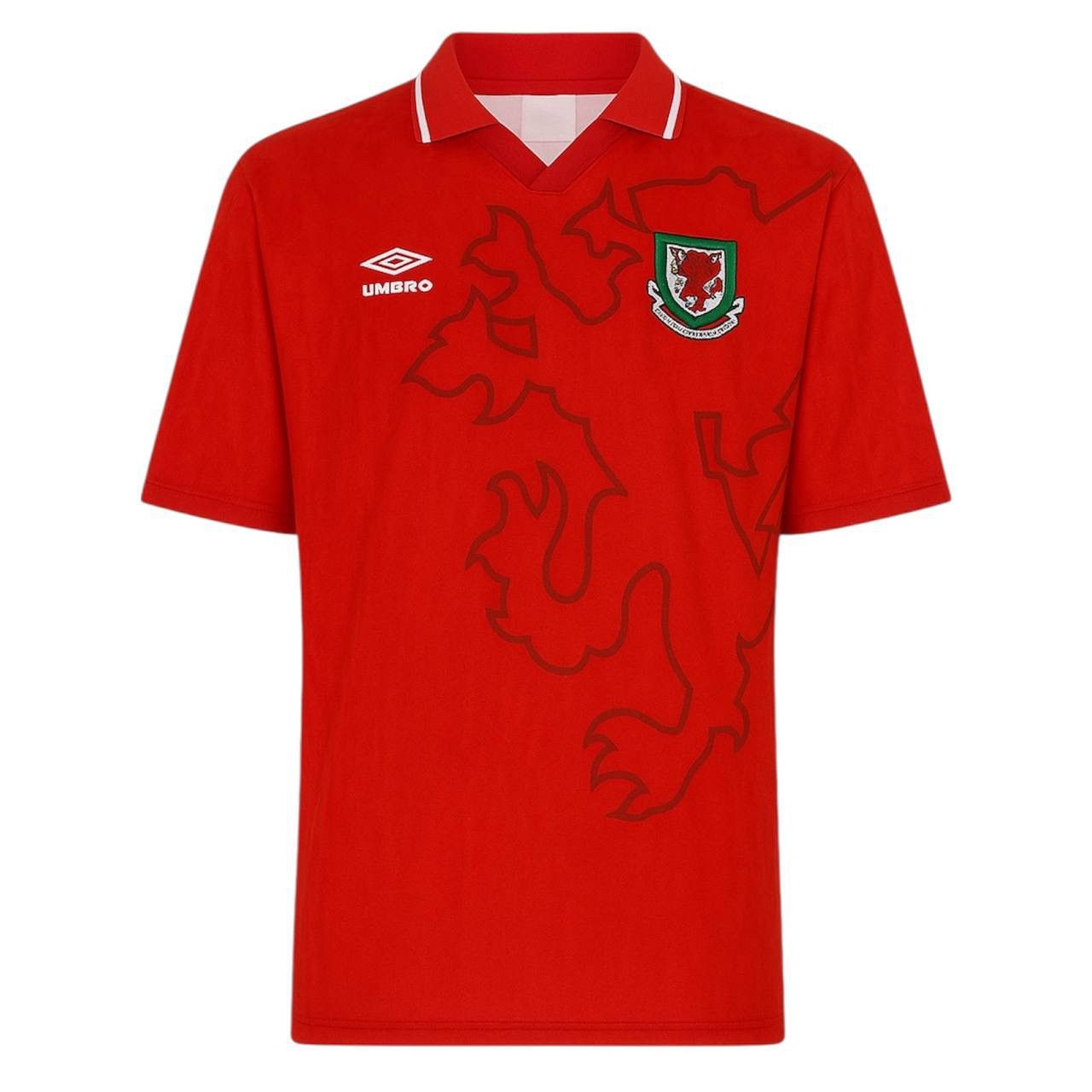 Umbro 1992/94 WALES TEAM HOME SOCCER JERSEY FOOTBALL SHIRT RARE Size US XXL / EU 58 / 5 - 1 Thumbnail