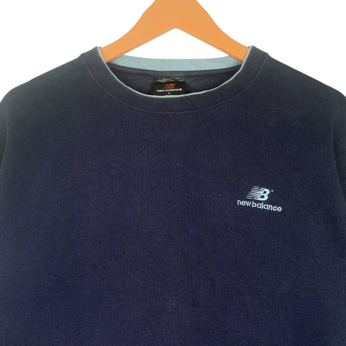 New Balance New Balance Sweatshirt Navy Crewneck Pullover Jumper Size US L / EU 52-54 / 3 - 2 Thumbnail