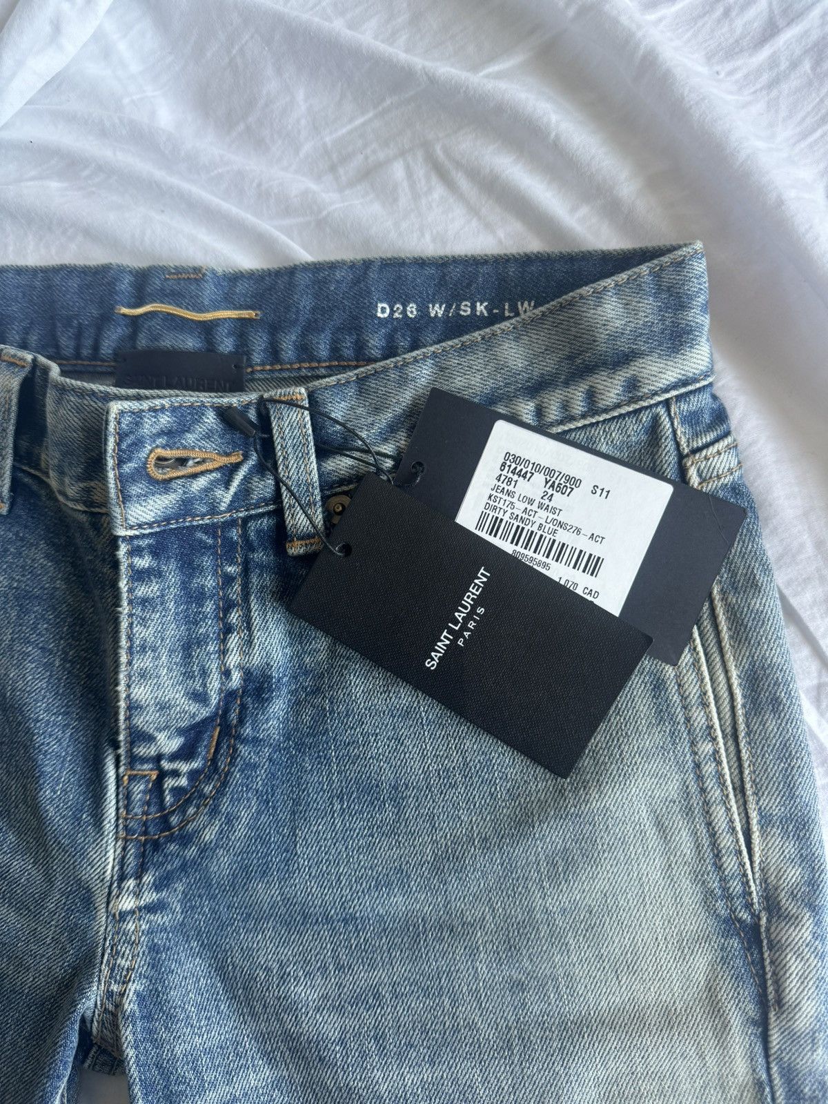 Saint Laurent Paris × Yves Saint Laurent Saint Laurent Skinny Jeans Size 24" / US 00 / IT 34 - 5 Thumbnail
