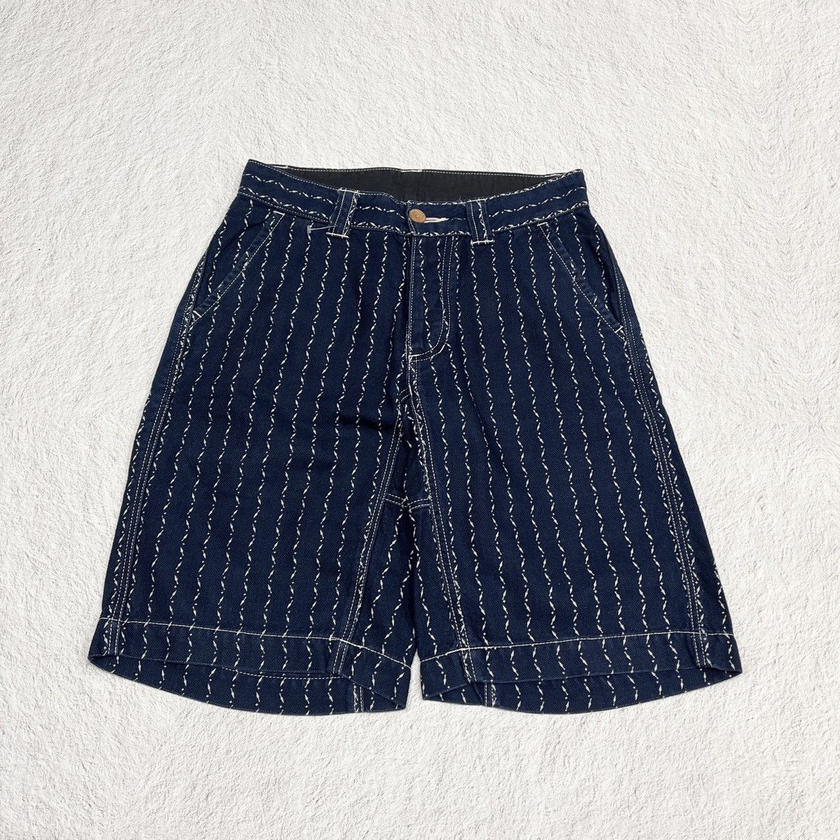 Samurai Jeans Samurai Jeans Wabash stripe Japanese Brand Short pants Size US 28 / EU 44 - 3 Thumbnail