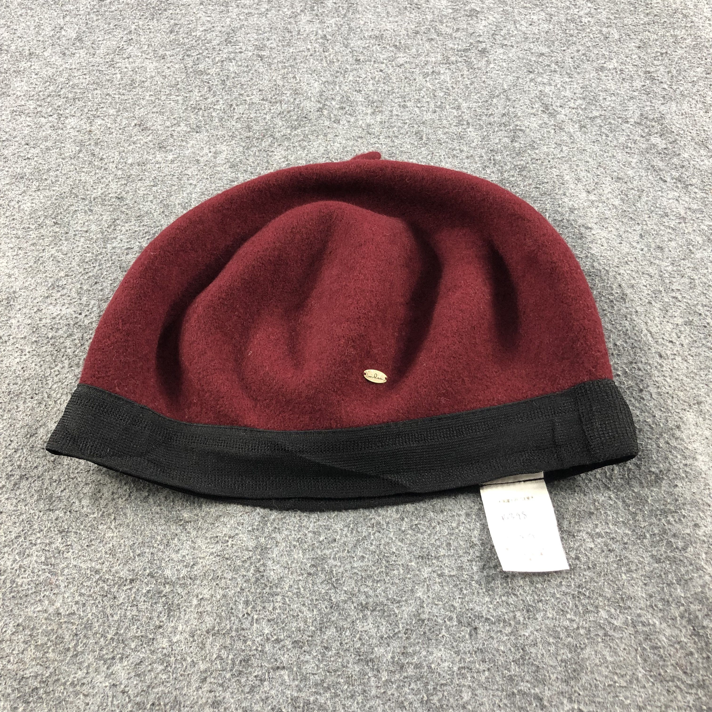 Vintage Milsa Maroon Wool Beret Cap Beanie Snowcap Snow Hat B398 Size ONE SIZE - 3 Thumbnail