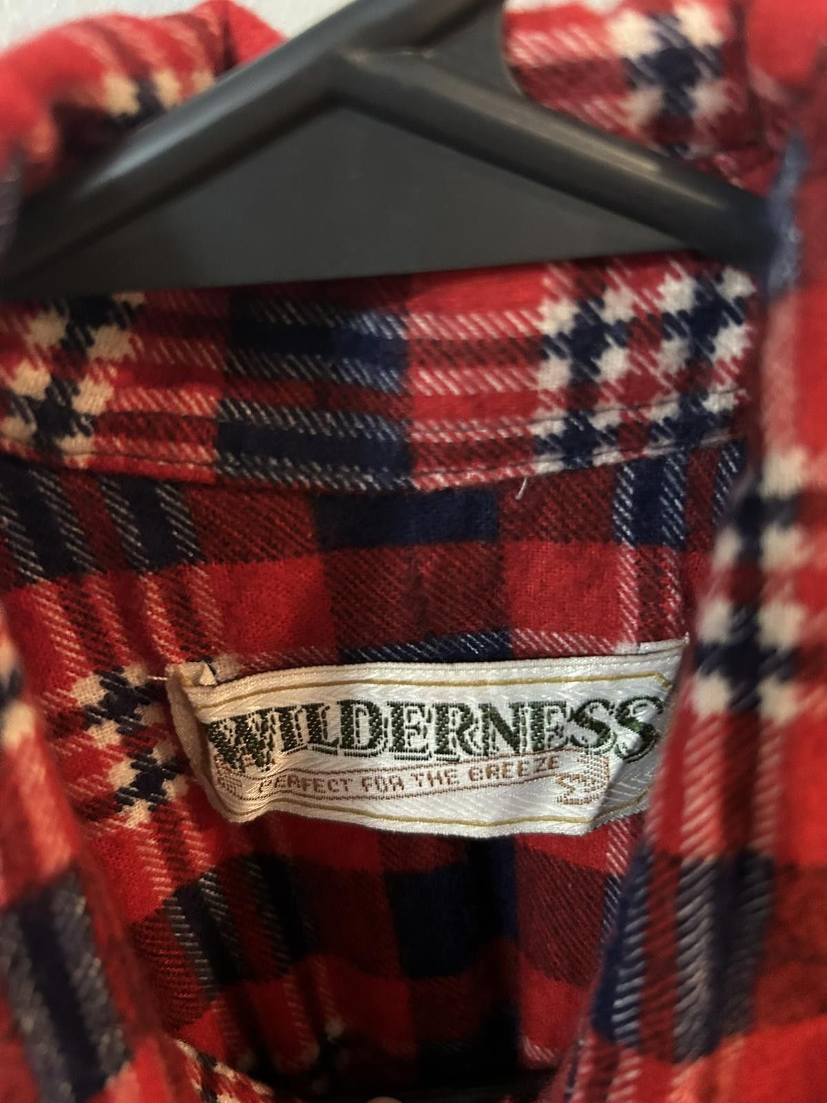 Other Men's Wilderness Red and Navy Plaid Casual Shirt Size US L / EU 52-54 / 3 - 2 Thumbnail