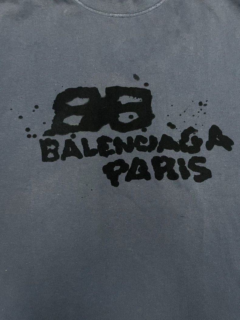 Balenciaga Balenciaga Graffiti Short Sleeve Tee Size US M / EU 48-50 / 2 - 3 Thumbnail