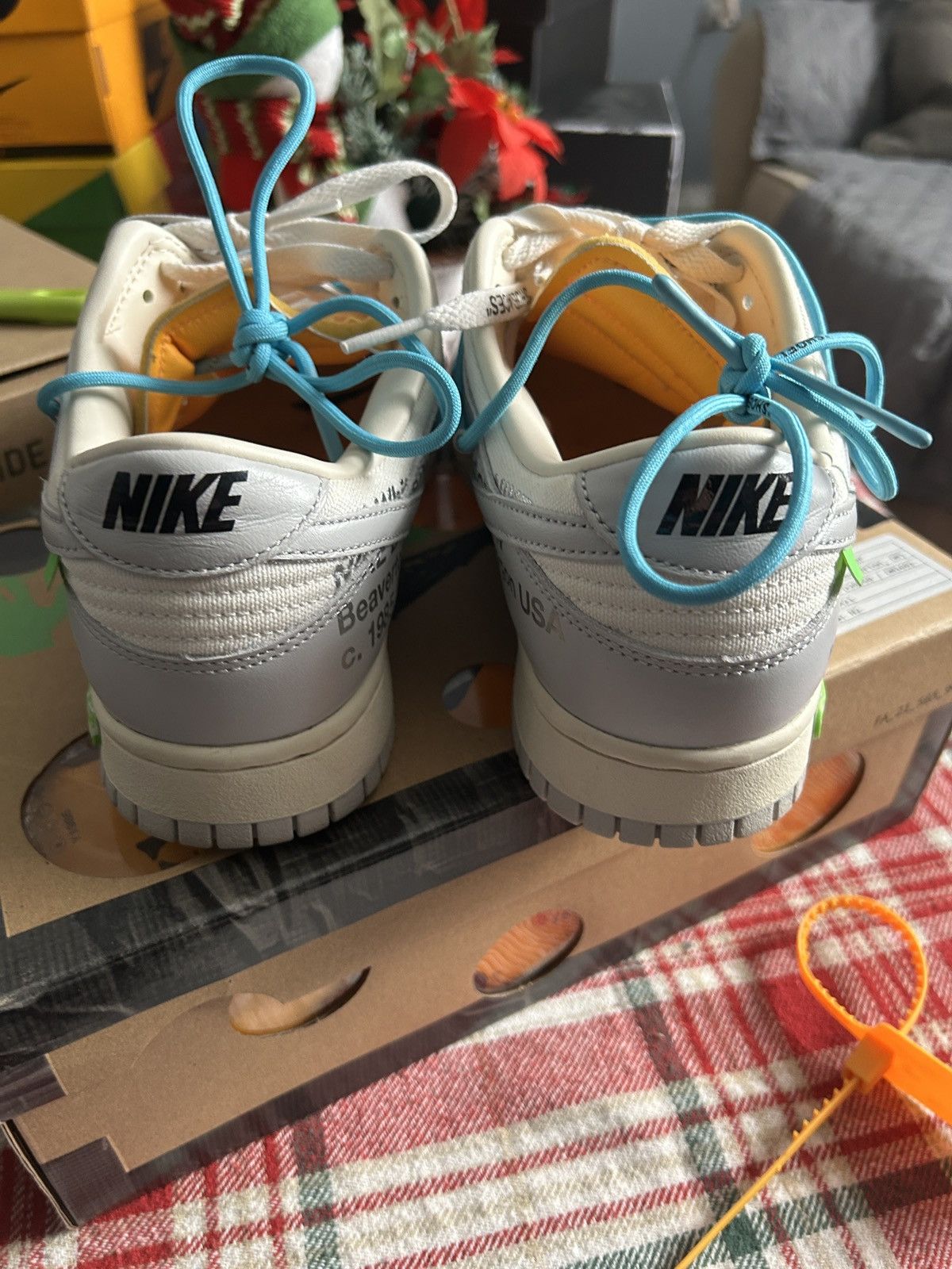 Nike × Off-White Nike dunk low off white lot 02 Size US 9 / EU 42 - 4 Thumbnail