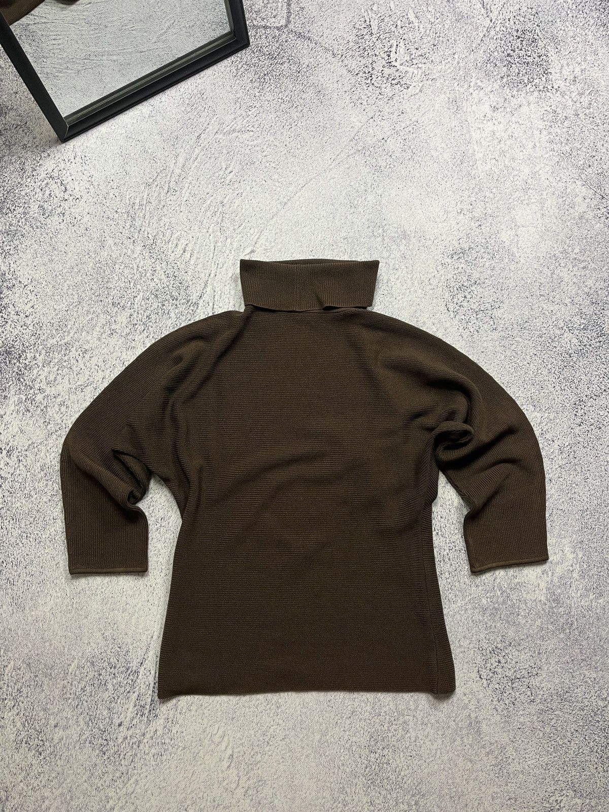 Escada Escada Brown Mosh Neck Knit Wool Sweater Made in Italy Size M / US 6-8 / IT 42-44 - 4 Thumbnail
