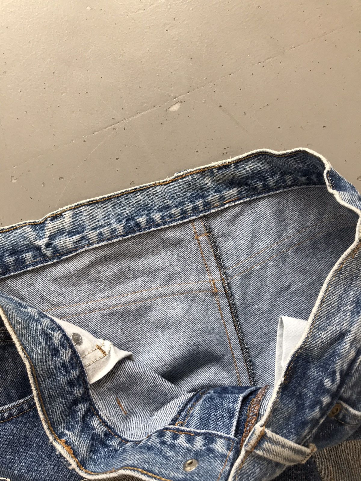Carhartt × Vintage Vintage custom double knee denim jort Size US 34 / EU 50 - 9 Thumbnail