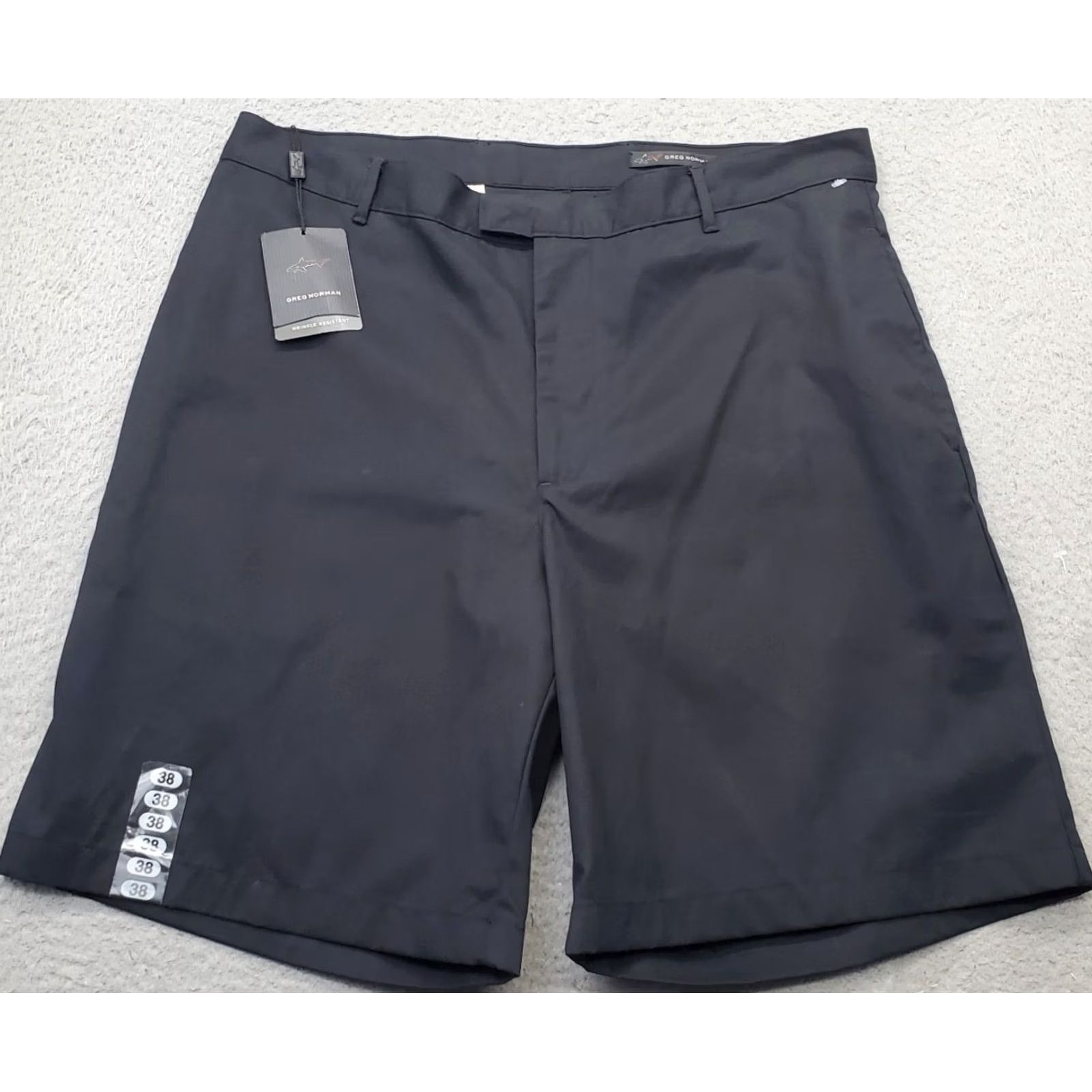 Essentials Greg Norman Essentials Golf Shorts Mens 38 Black Flat Front Wrinkle Resistant Black Mens Size 38 Shorts Size US 38 / EU 54 - 2 Thumbnail
