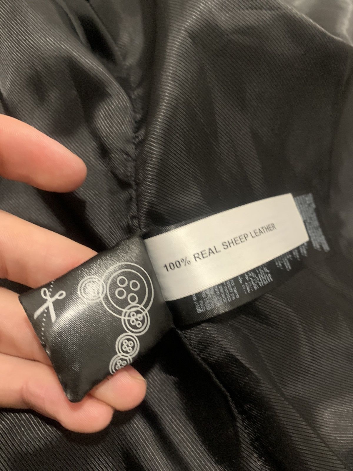 Japanese Brand Sheep Leather Zip Boxy Cafe Racer Jacket Size US M / EU 48-50 / 2 - 7 Thumbnail
