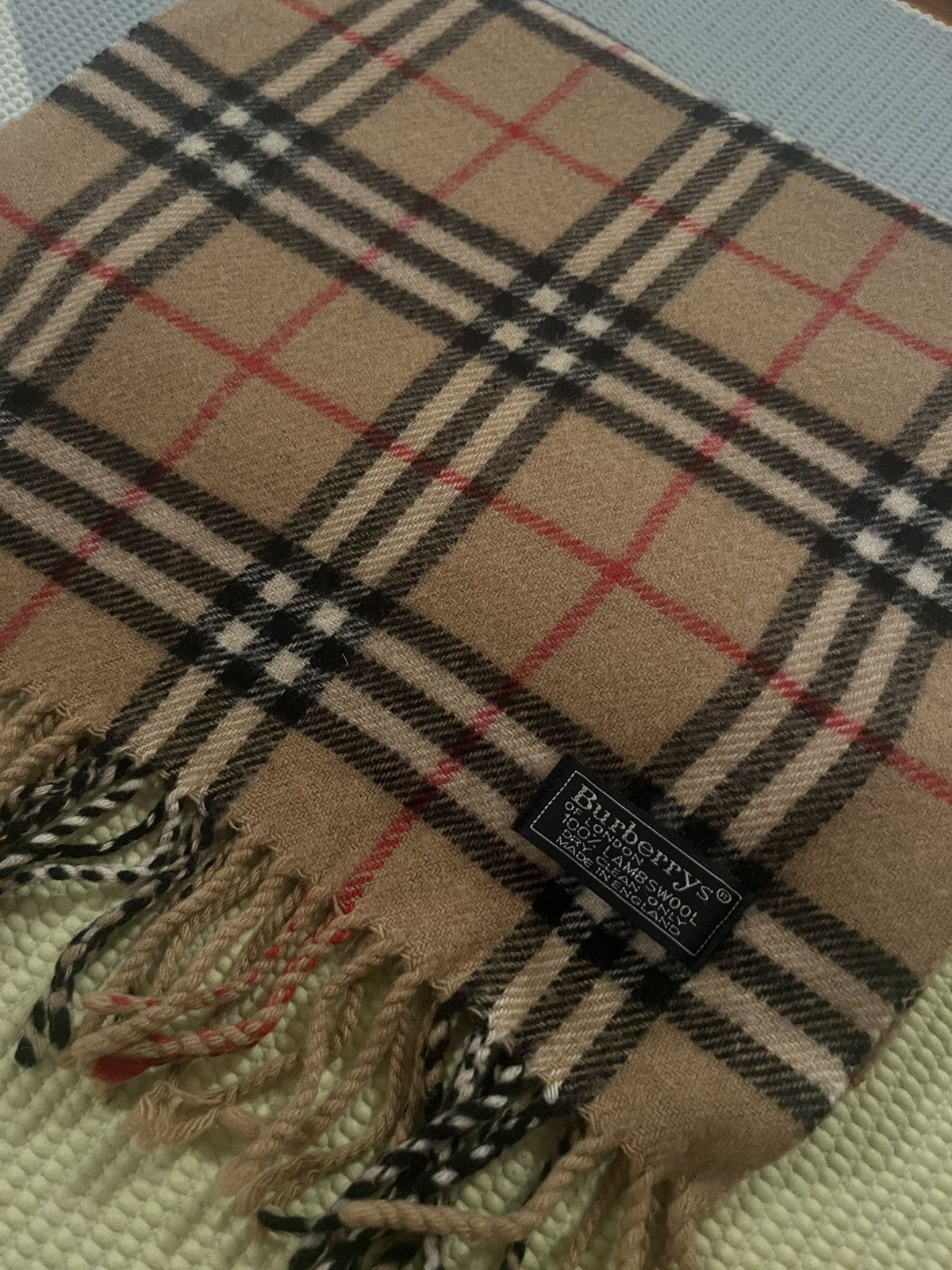 Burberry × Vintage Burberry Beige Nova Check Scarf Size ONE SIZE - 2 Thumbnail