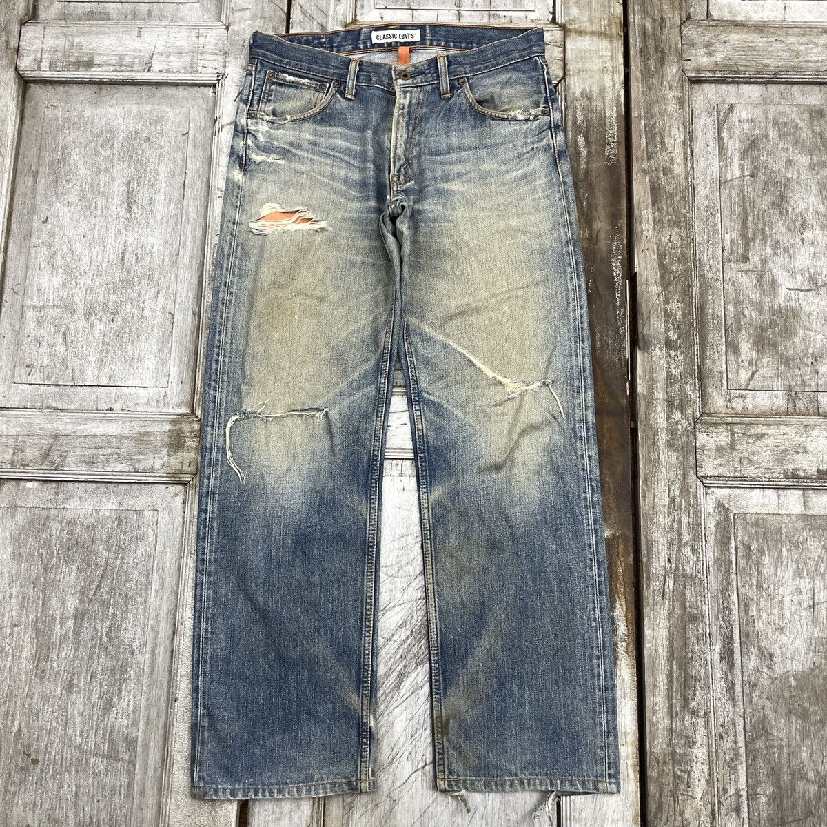 Levi's Vintage Classic Levis 503 Distressed Jeans wc 340 Size US 32 / EU 48 - 1 Thumbnail